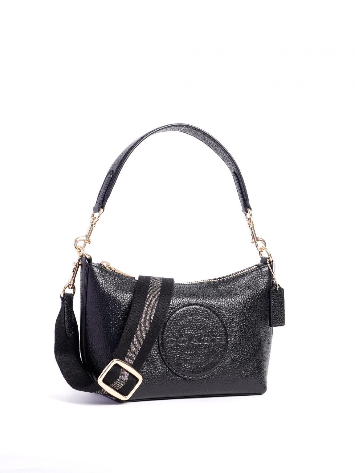 Coach Dempsey Shoulder Bag Patch Black - Averand