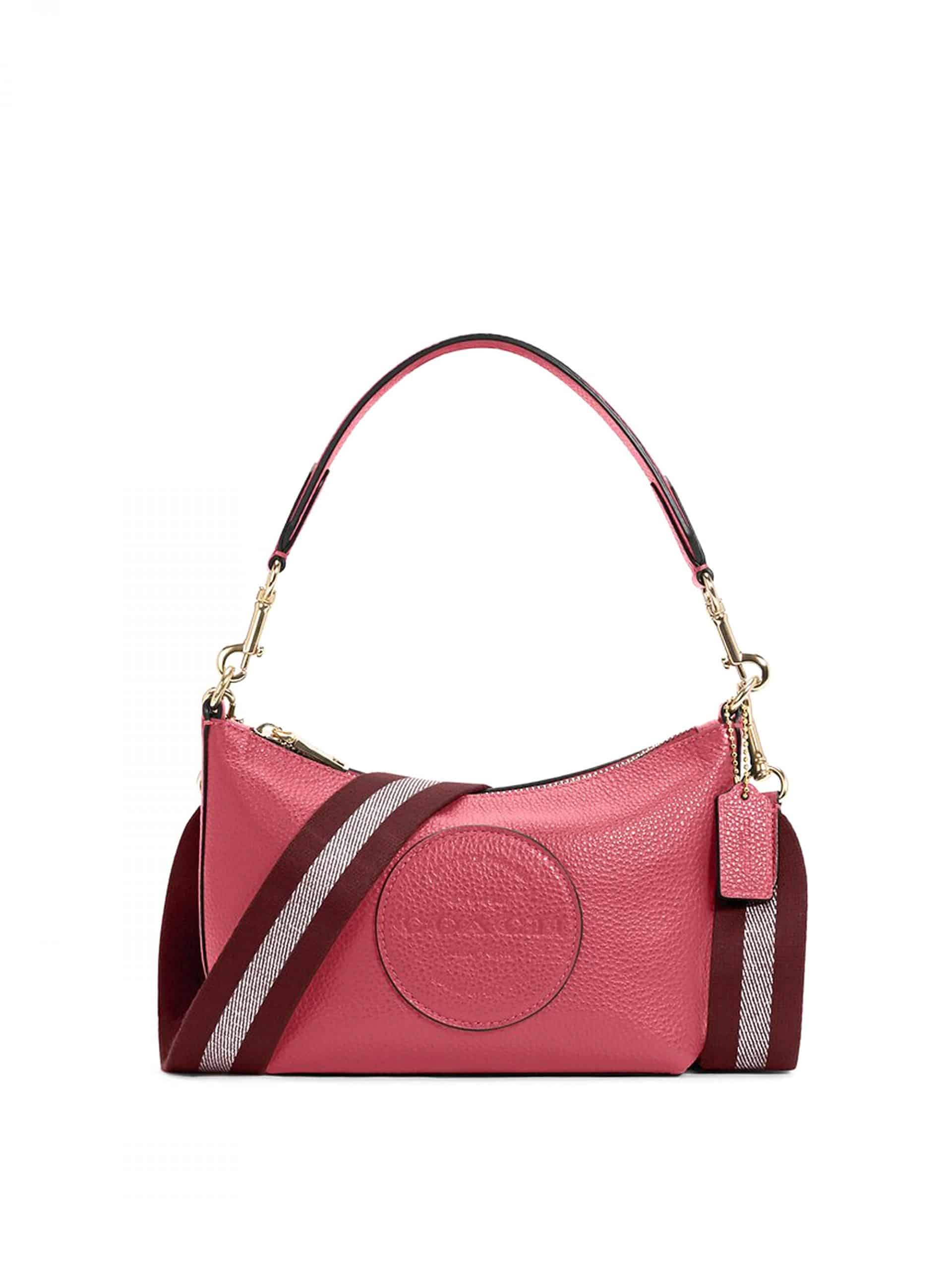 Coach Dempsey Shoulder Bag Patch Fuchsia - Averand