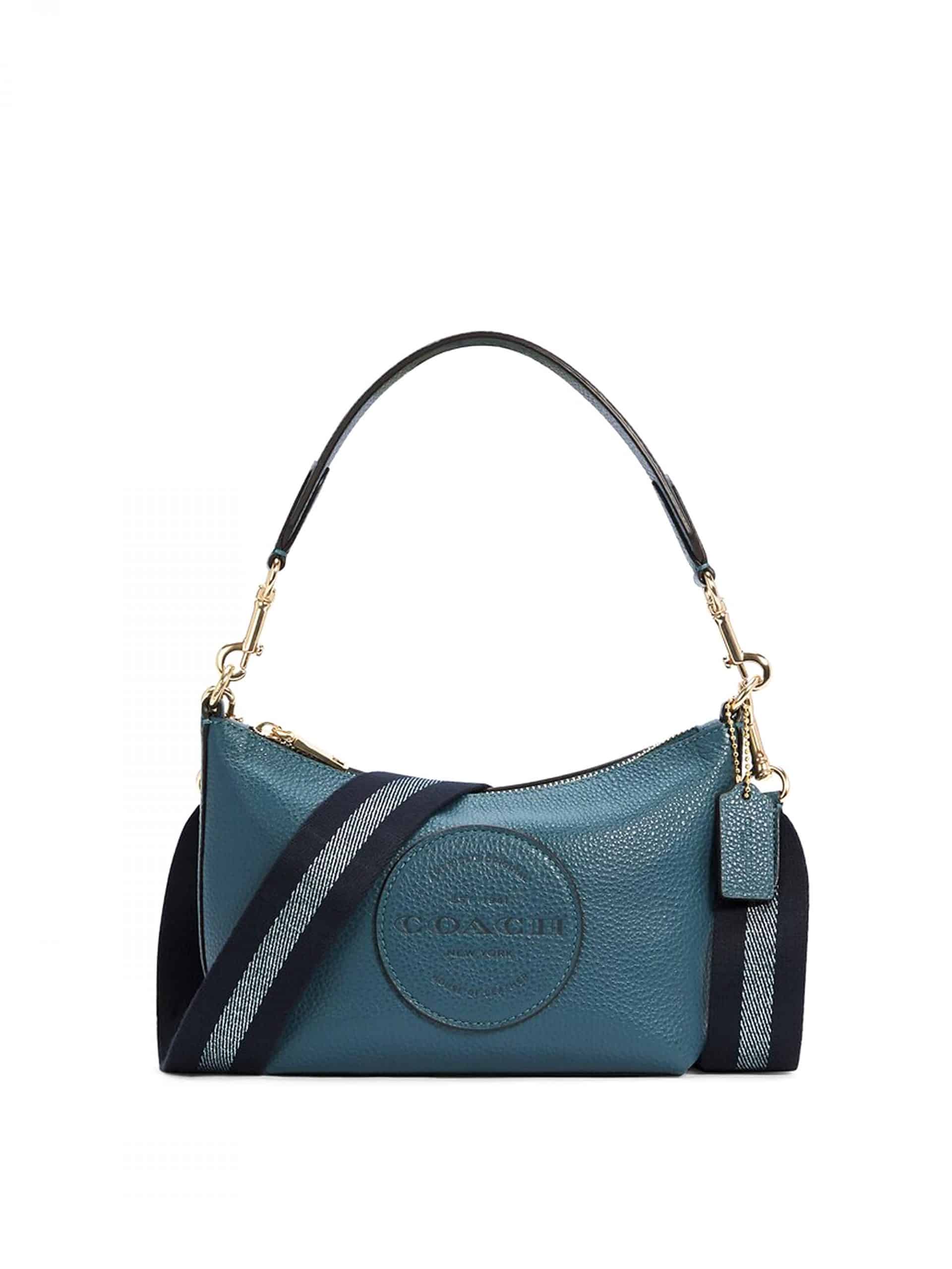 Coach Dempsey Shoulder Bag Patch Teal Ink