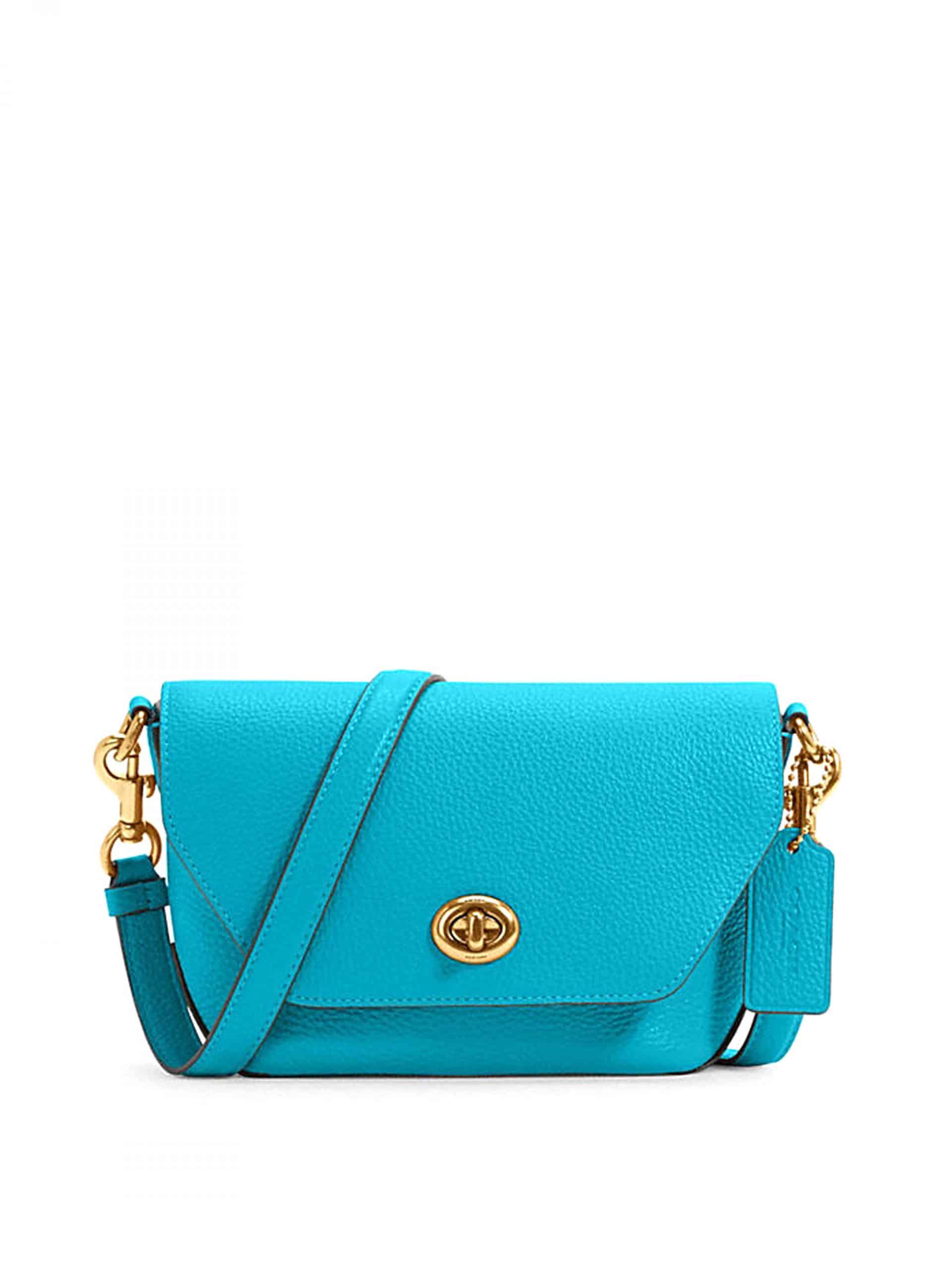 teal coach crossbody