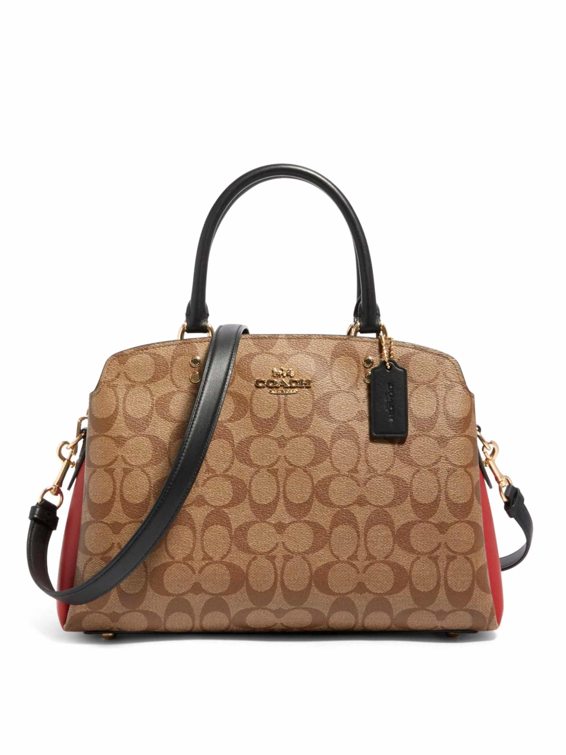 Coach Lillie Carryall Colorblock Signature Khaki Multi - Averand