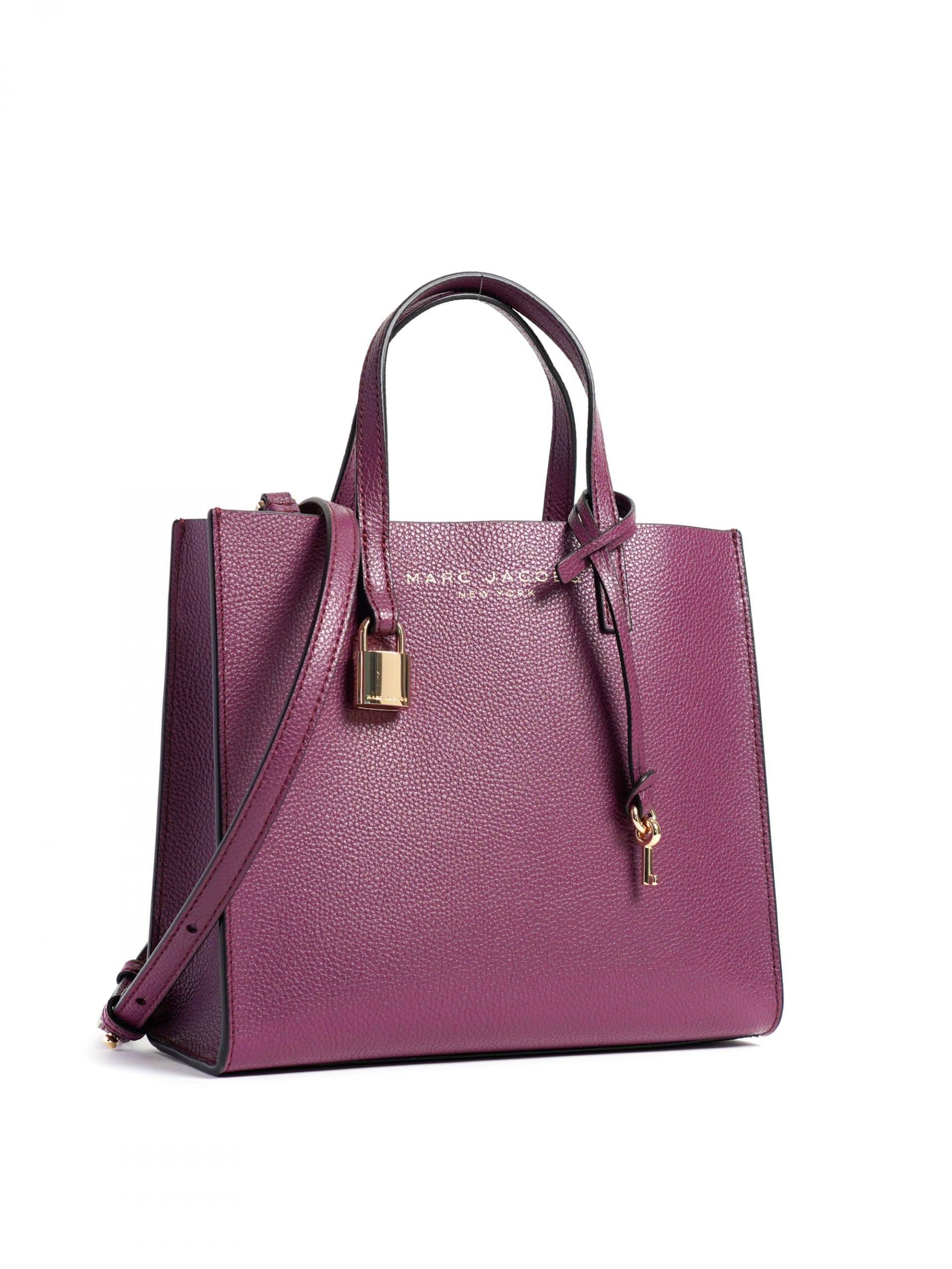 Marc Jacobs Mini Grind Tote Bag Deep Purple - Averand