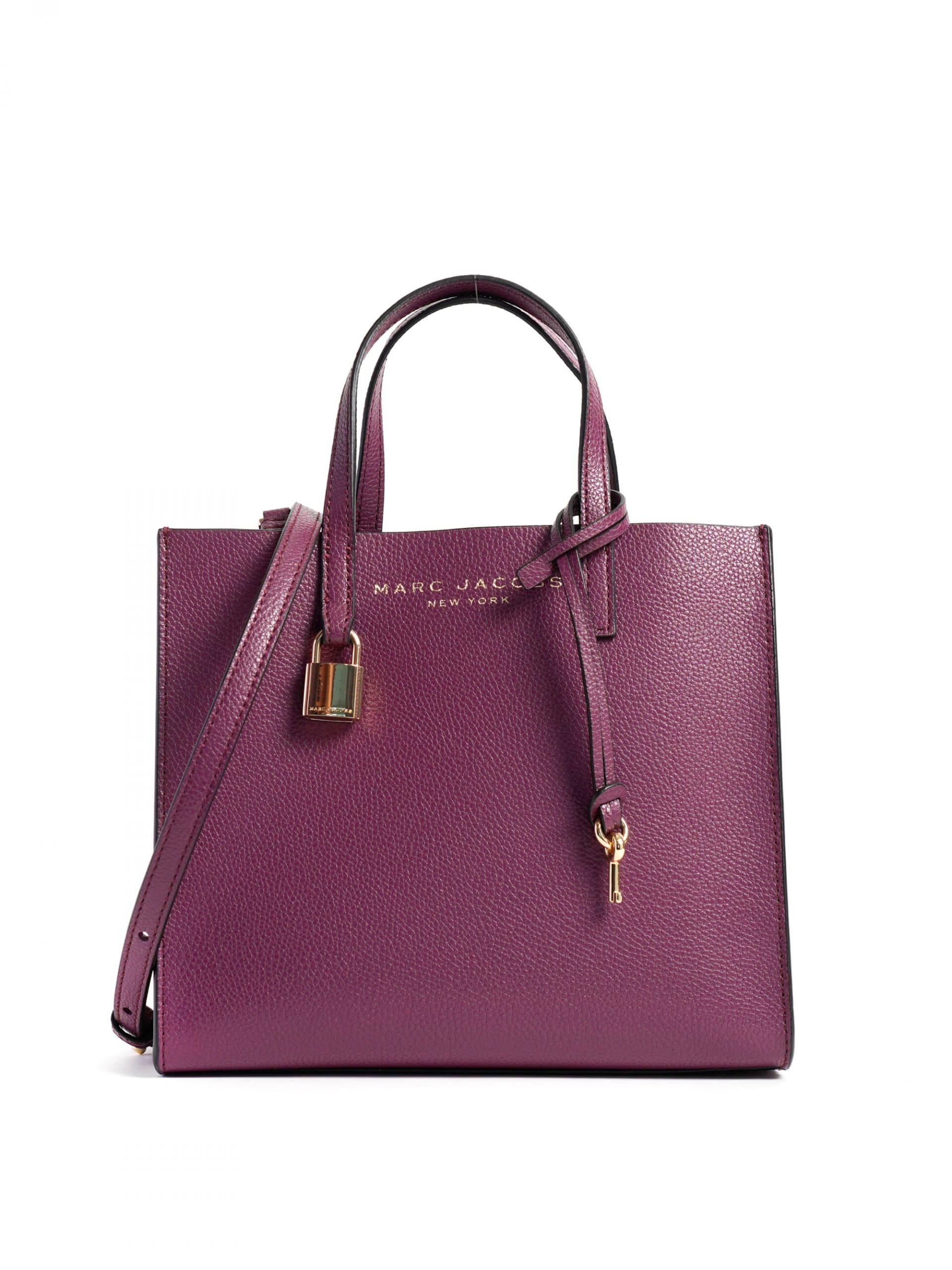 Marc Jacobs Mini Grind Tote Bag Deep Purple - Averand