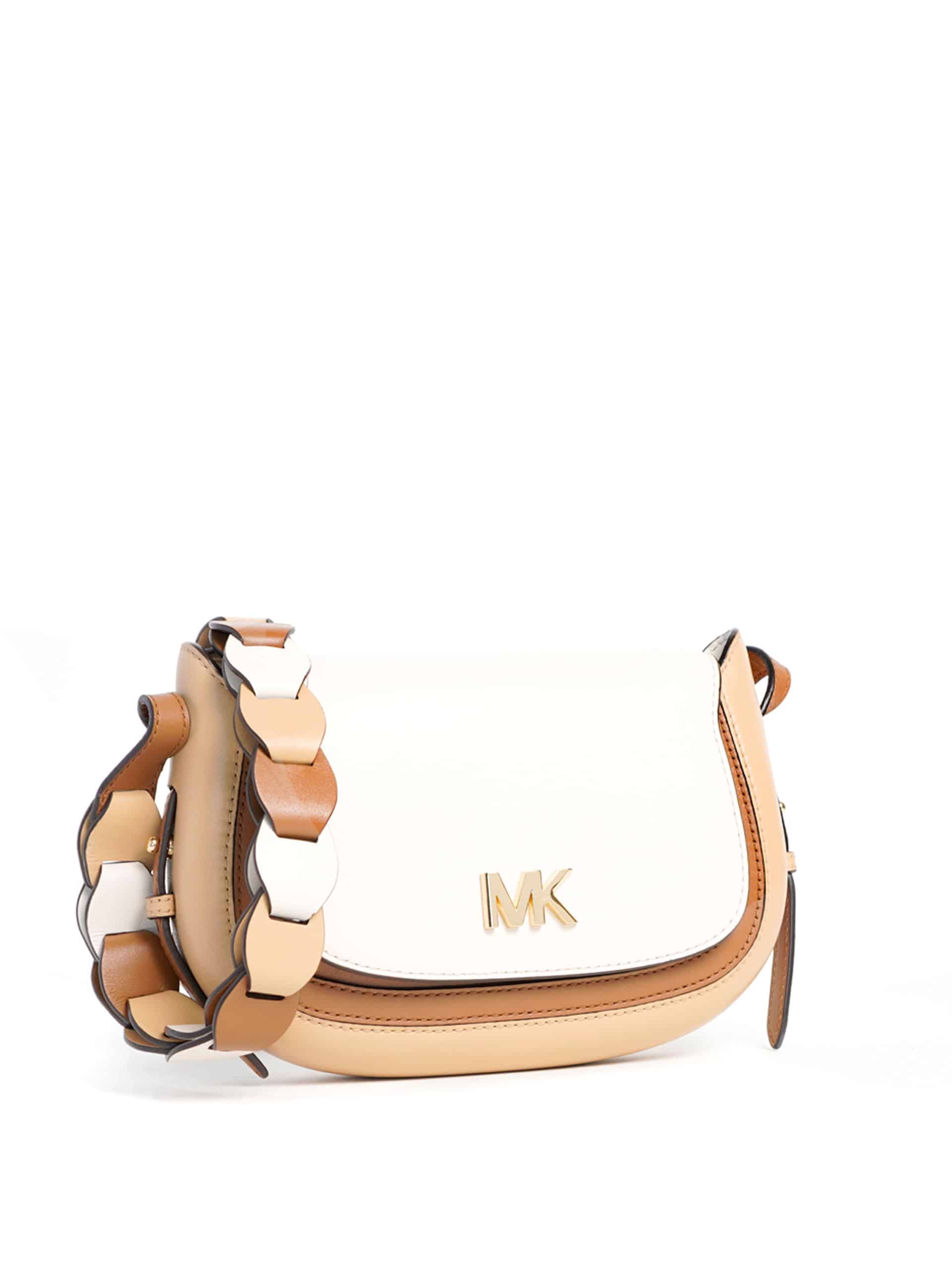 AS IS Michael Kors Jolene Small Saddle Messenger Brown Acorn