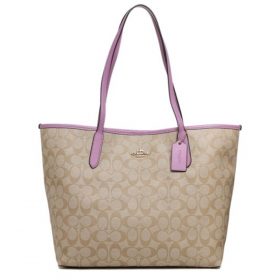 coach city tote white