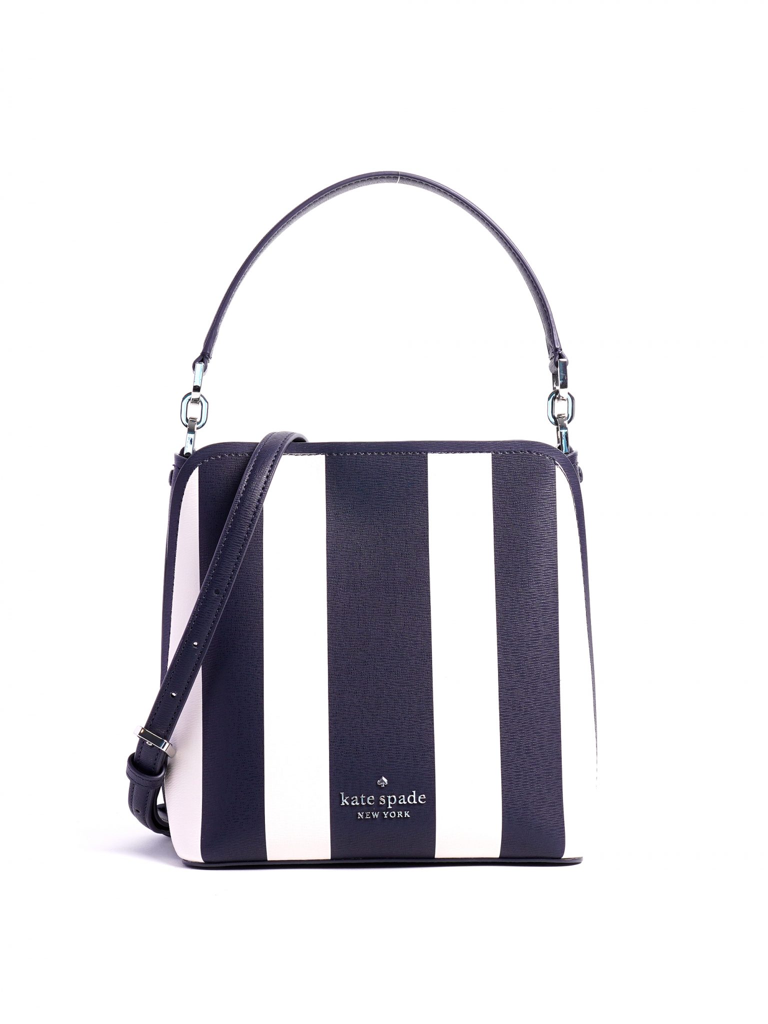 Kate Spade Darcy Bucket Bag Crossbody Pond Stripe Blazer Blue Averand