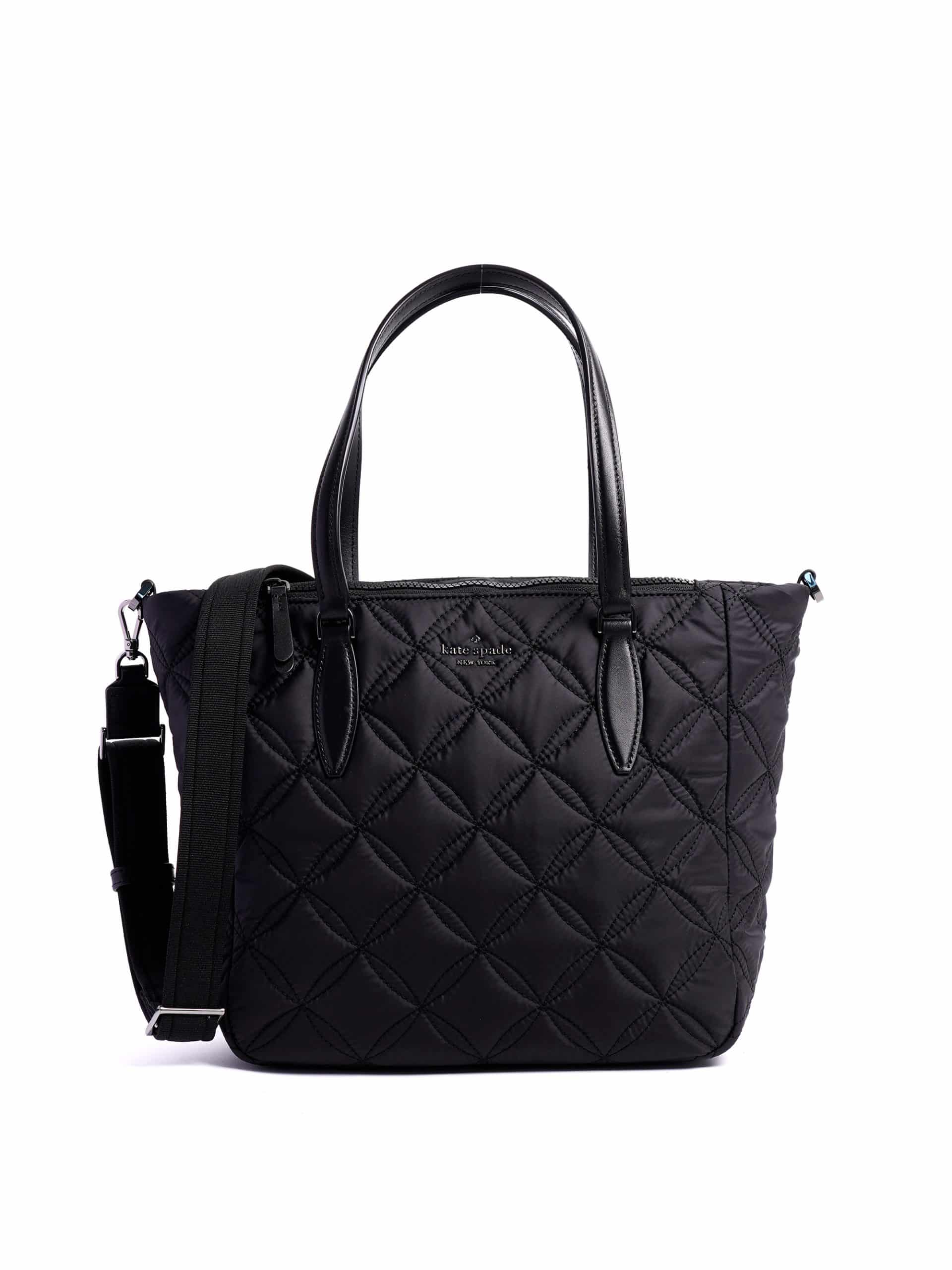 Kate Spade Jae Medium Satchel Quilted Black Averand