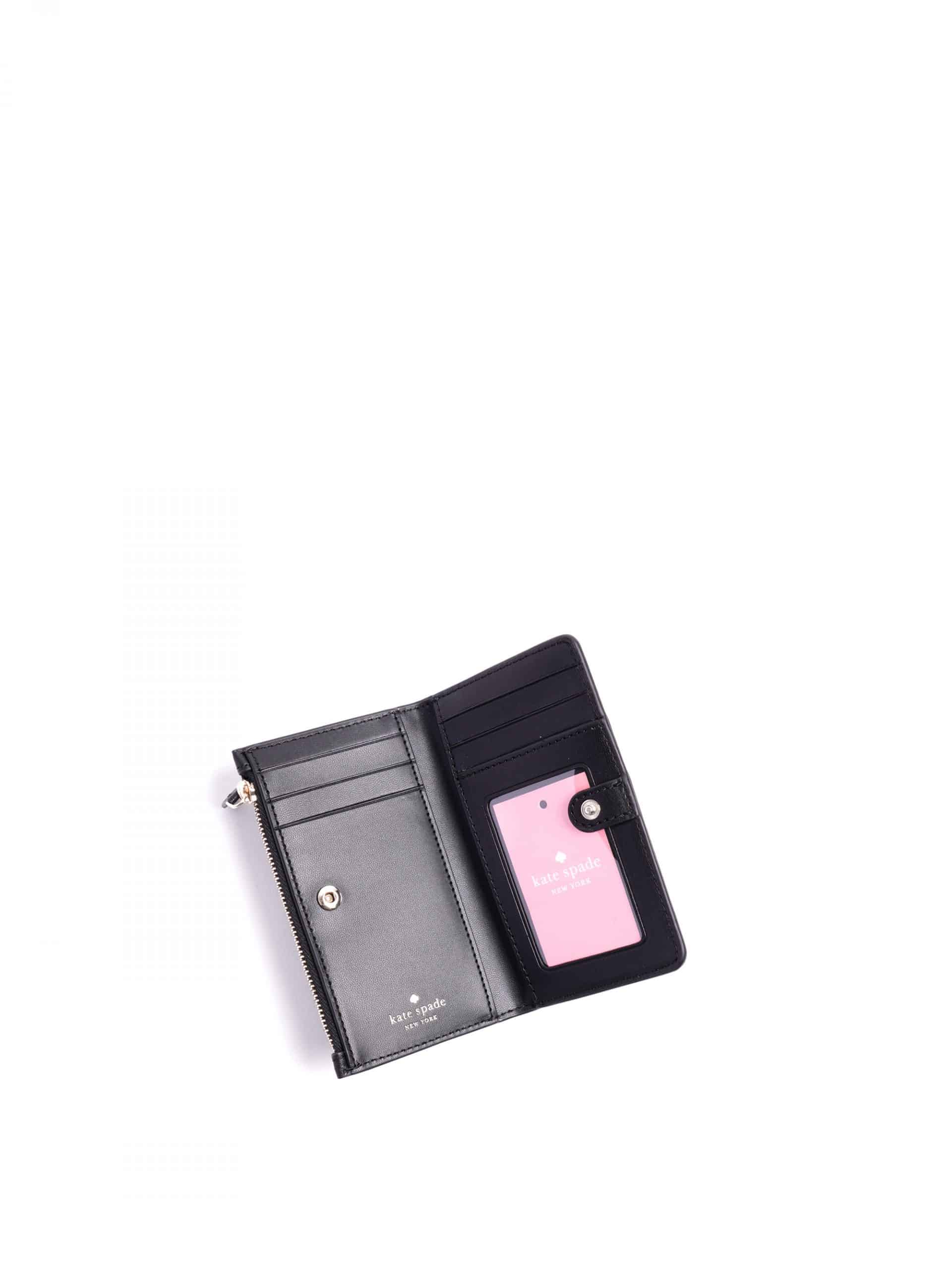 Kate Spade Leighton Small Slim Bifold Wallet Black Averand