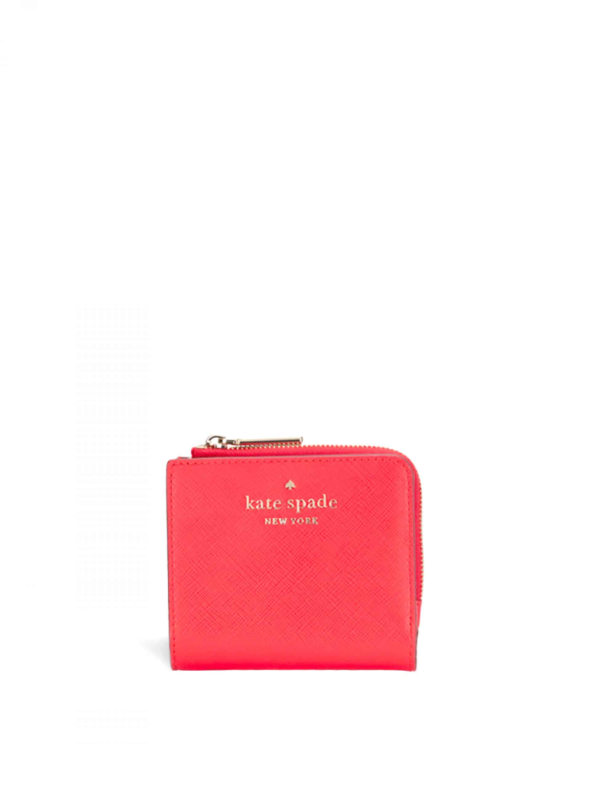 Kate Spade Staci Small L Zip Bifold Wallet Digital Red - Averand