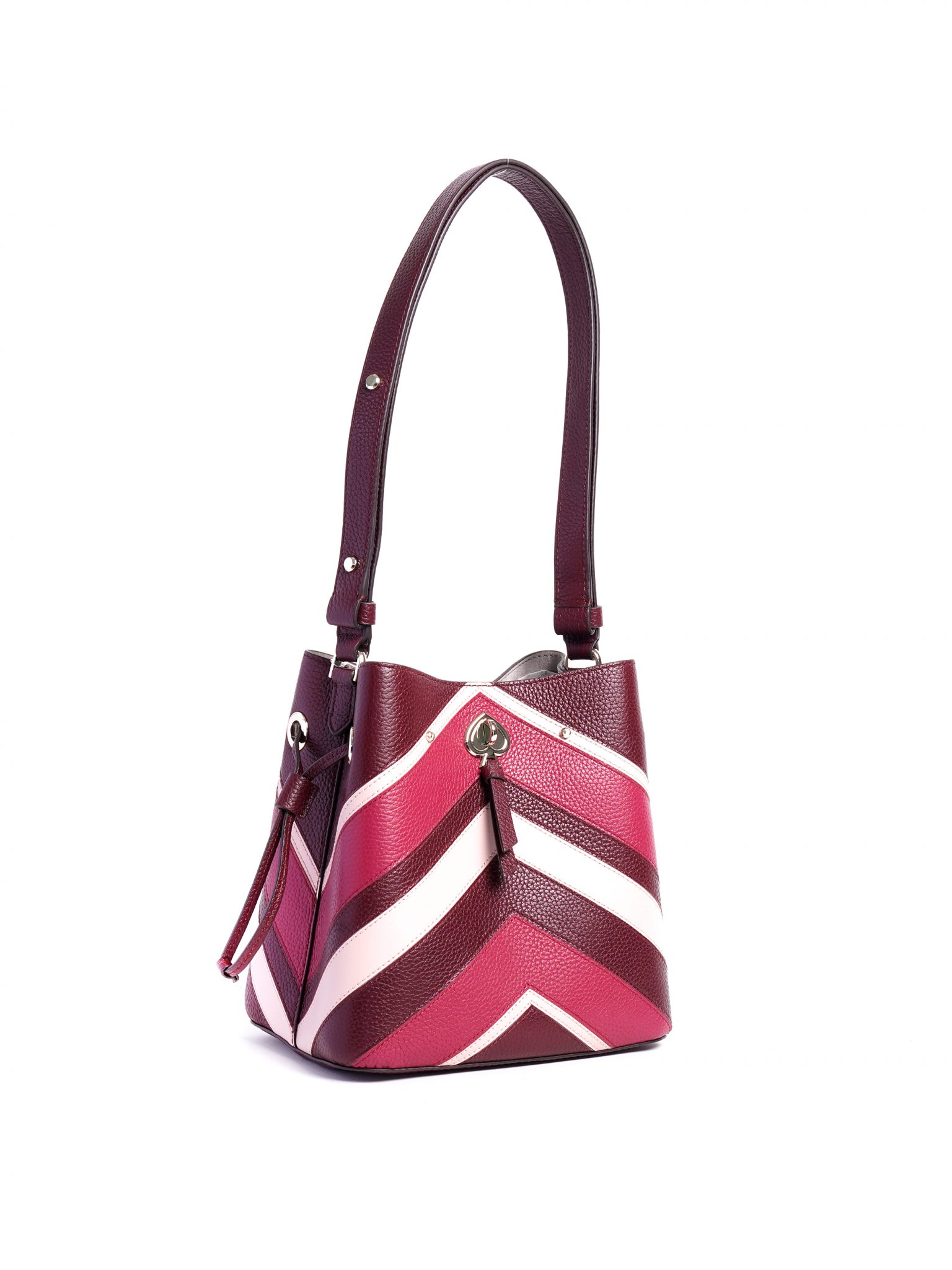 Kate Spade Marti Chevron Small Bucket Pink Multi Averand
