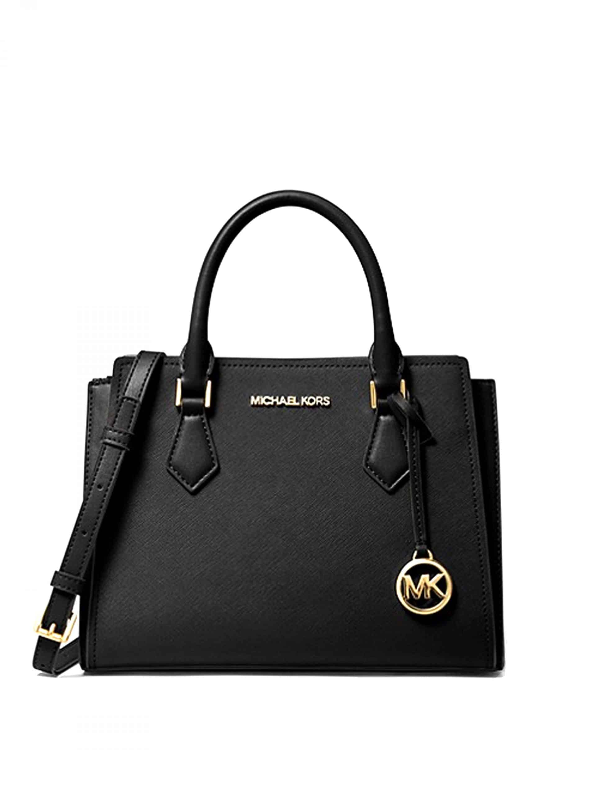 Michael Kors Hope Medium Messenger Gold Black - Averand