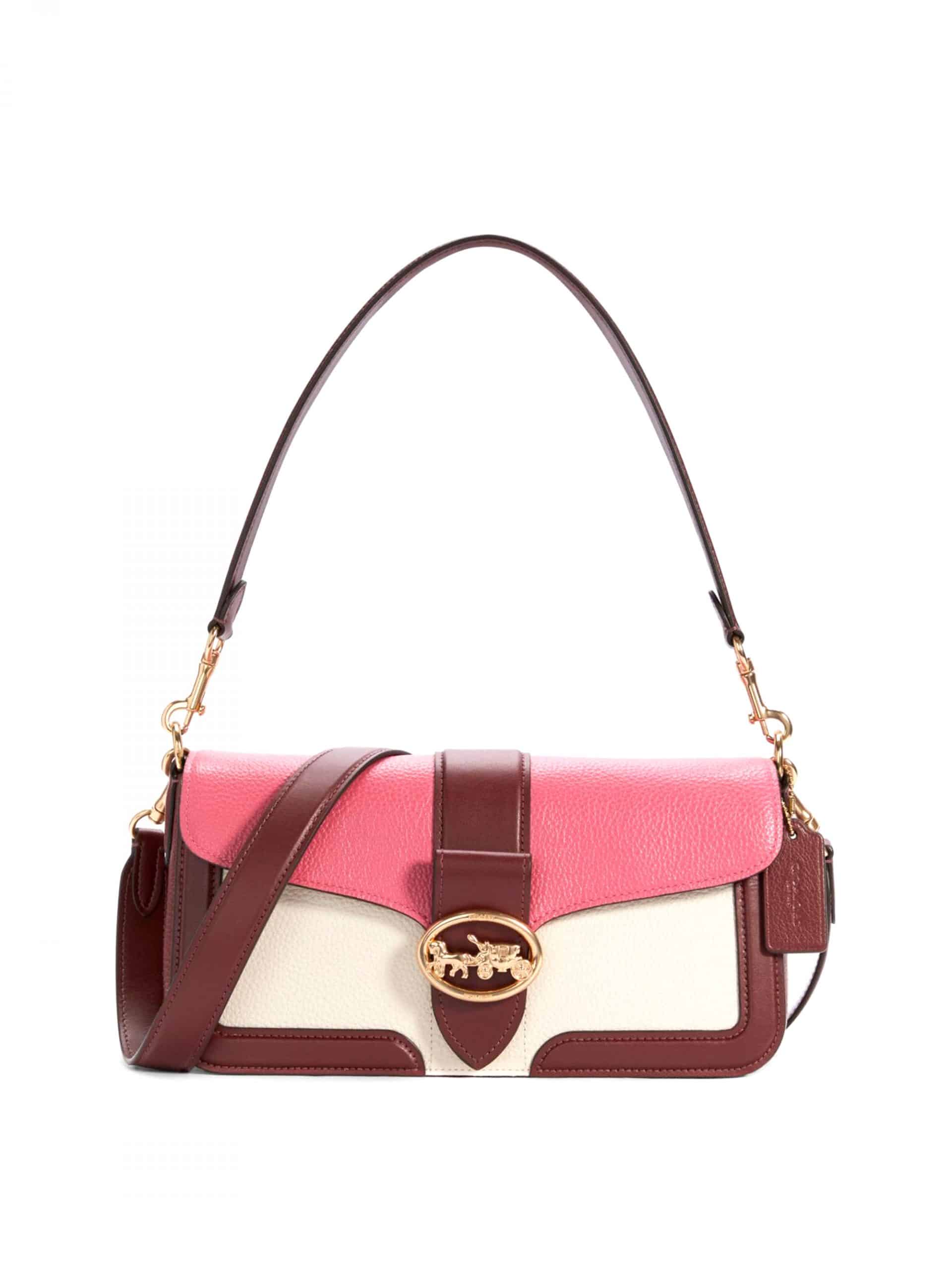 Coach Shoulder Bag Chalk Confetti Pink Multi Averand