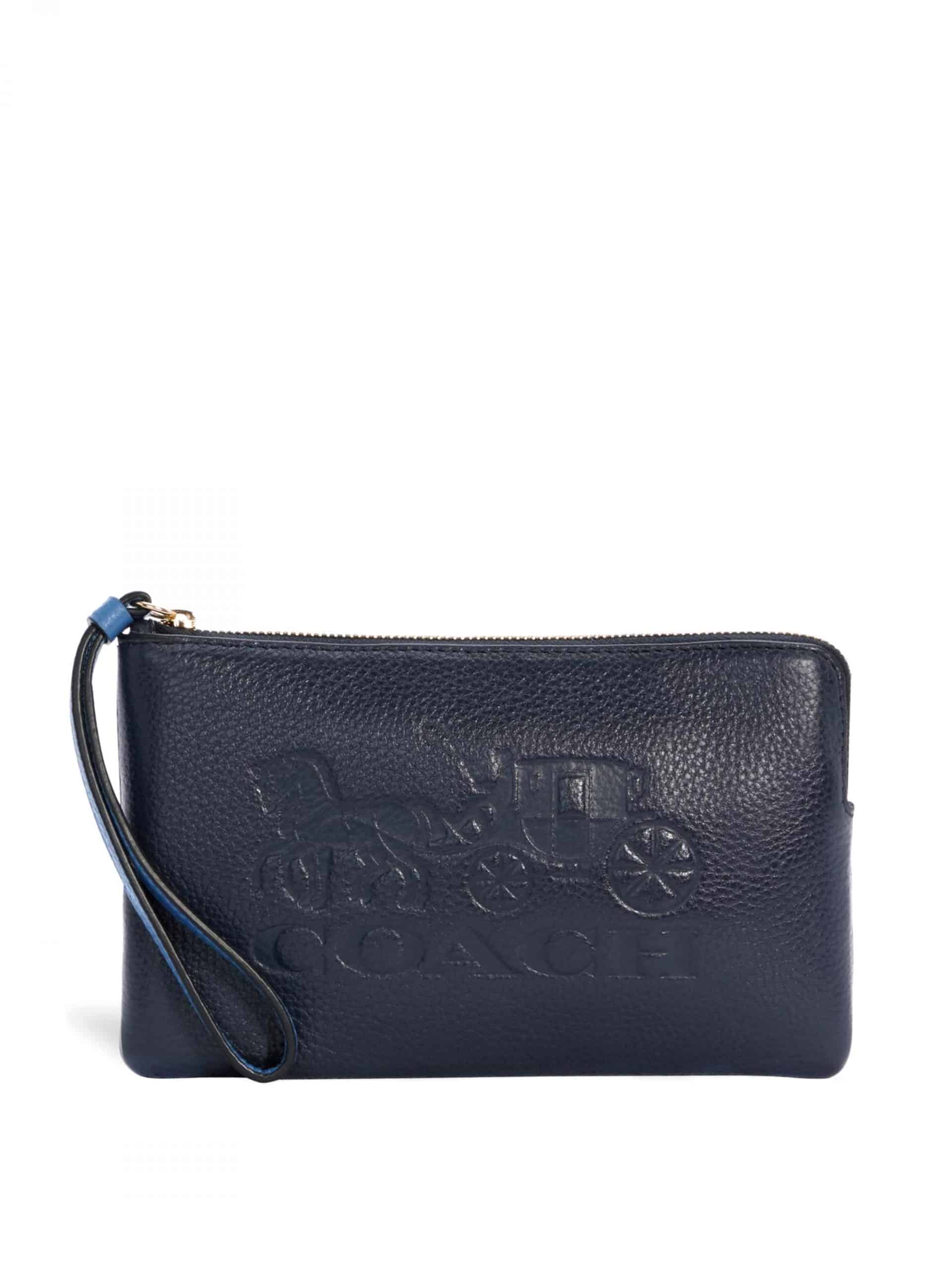Coach Large Wristlet Horse Carriage Midnight - Averand