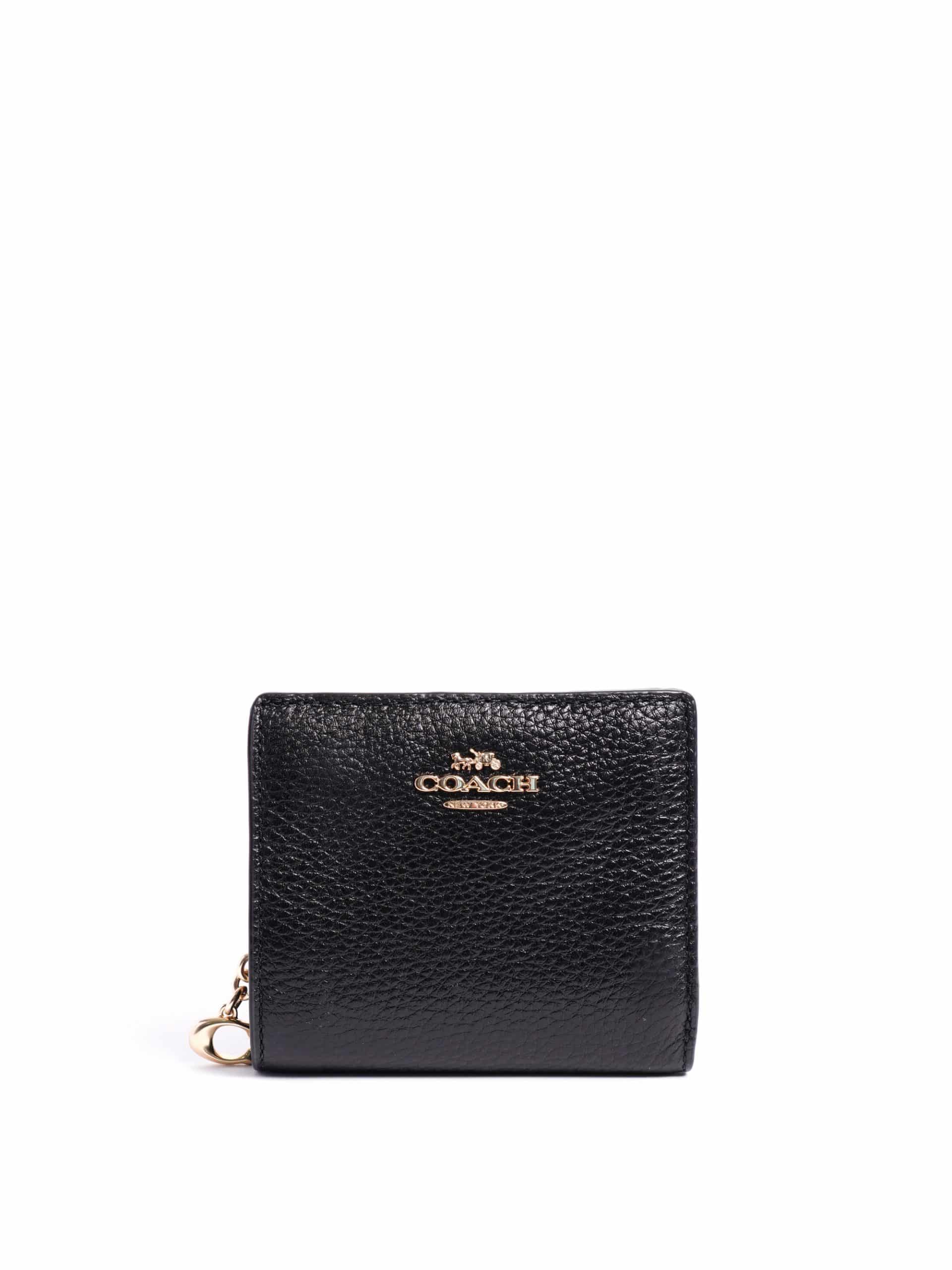 Coach Snap Wallet Black Averand