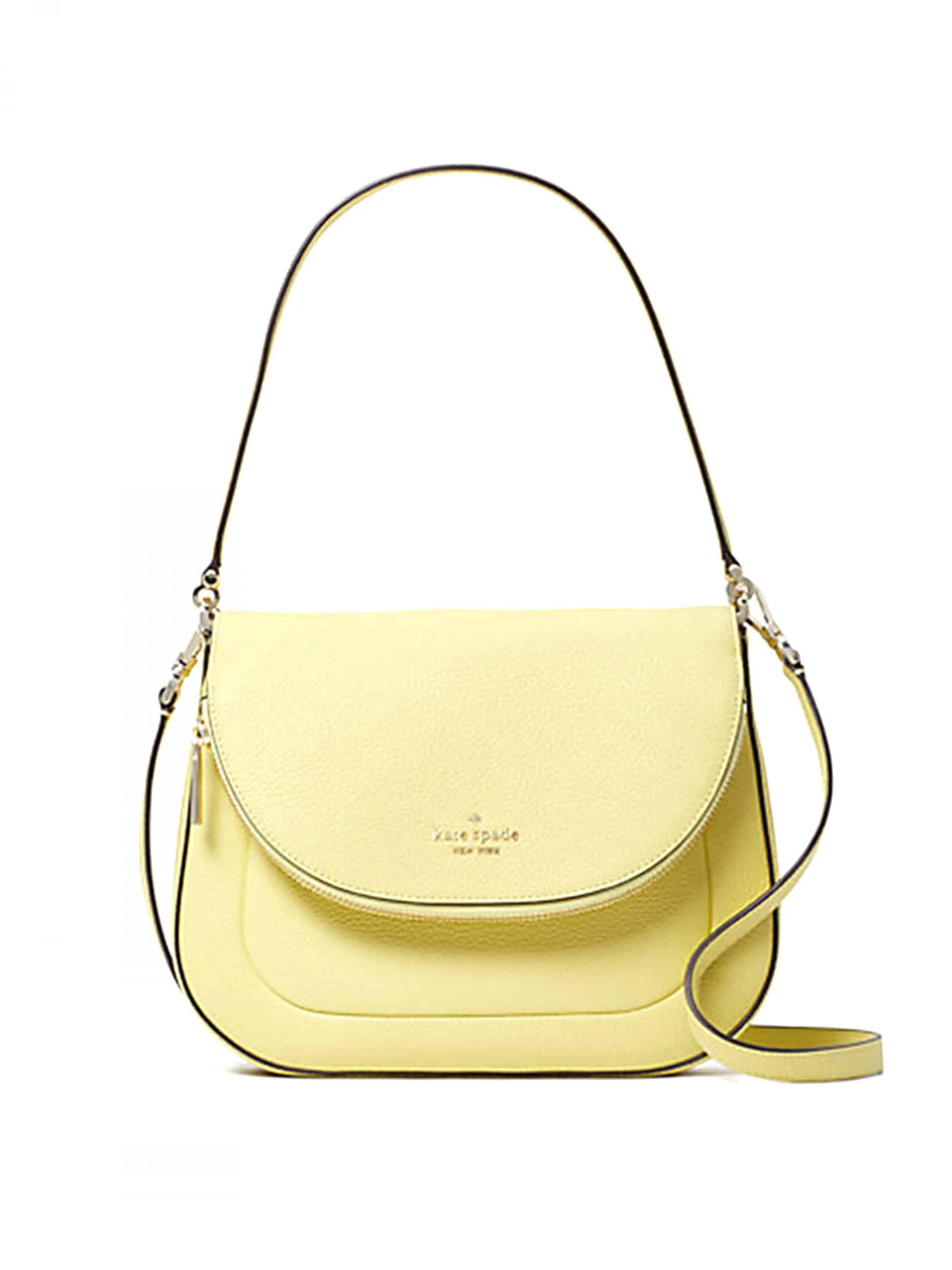 Kate Spade Leila Medium Flap Shoulder Bag Frostly Lime Averand