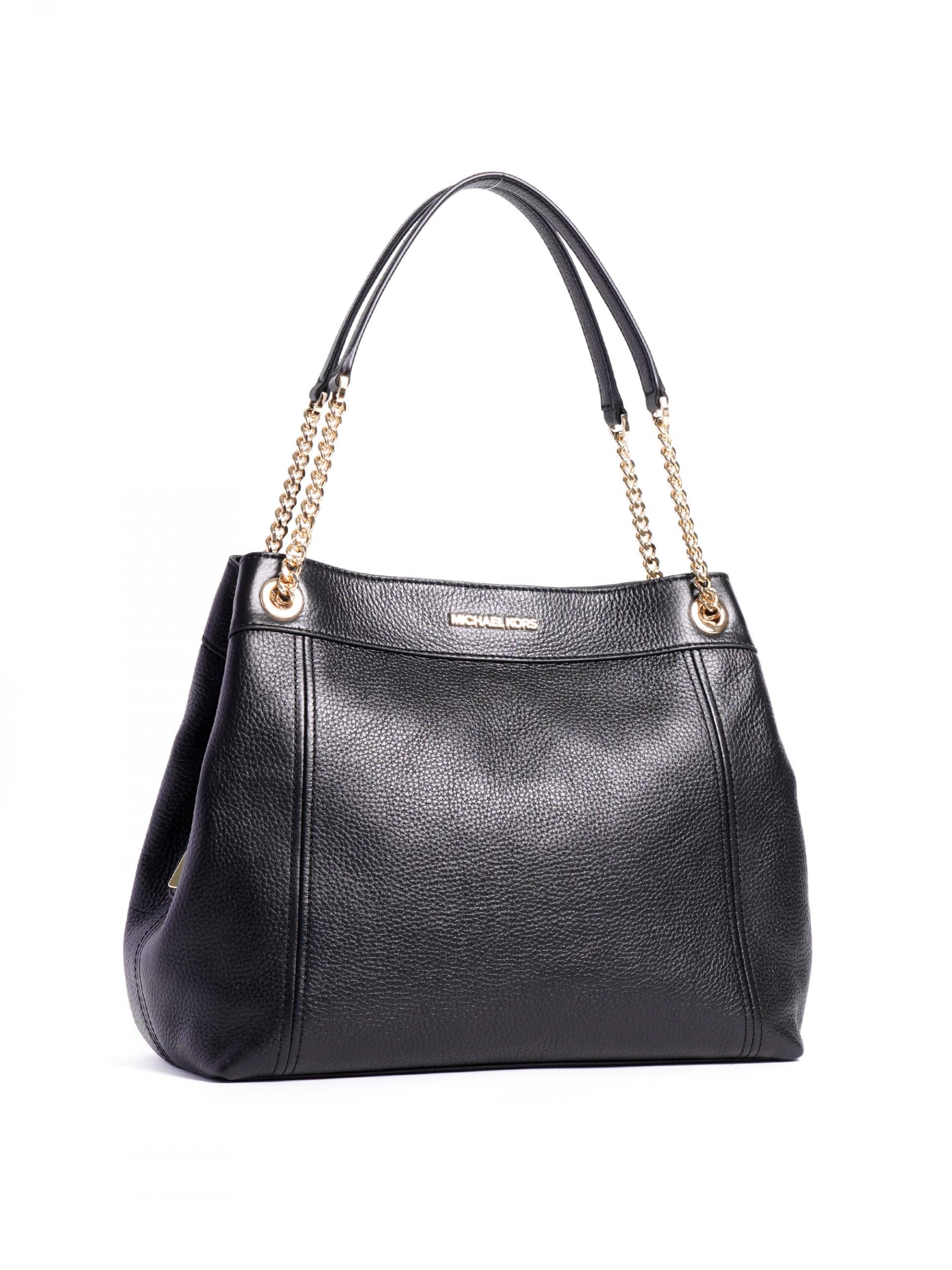 Michael Kors Jet Set Item Large Chain Shoulder Tote Black - Averand