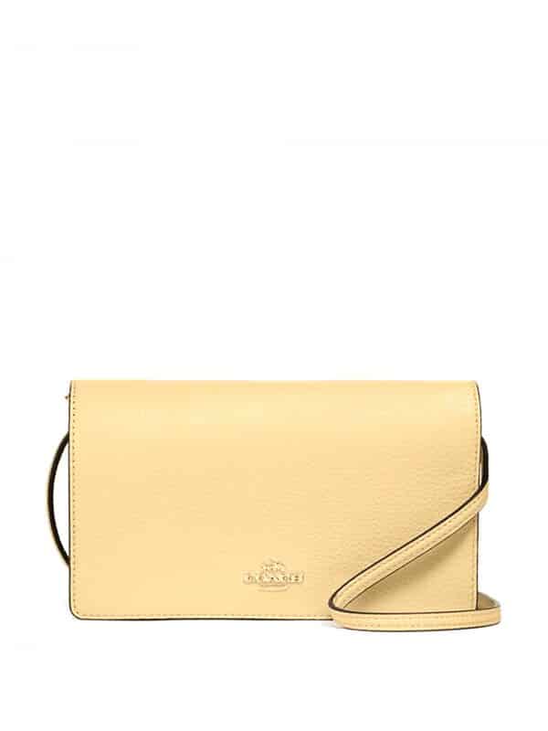 Coach Anna Foldover Crossbody Clutch Vanilla Cream Averand