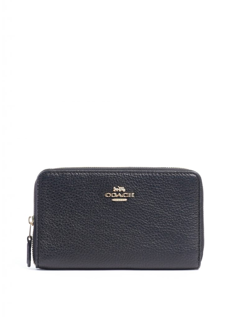 Coach Medium ID Zip Wallet Black Averand