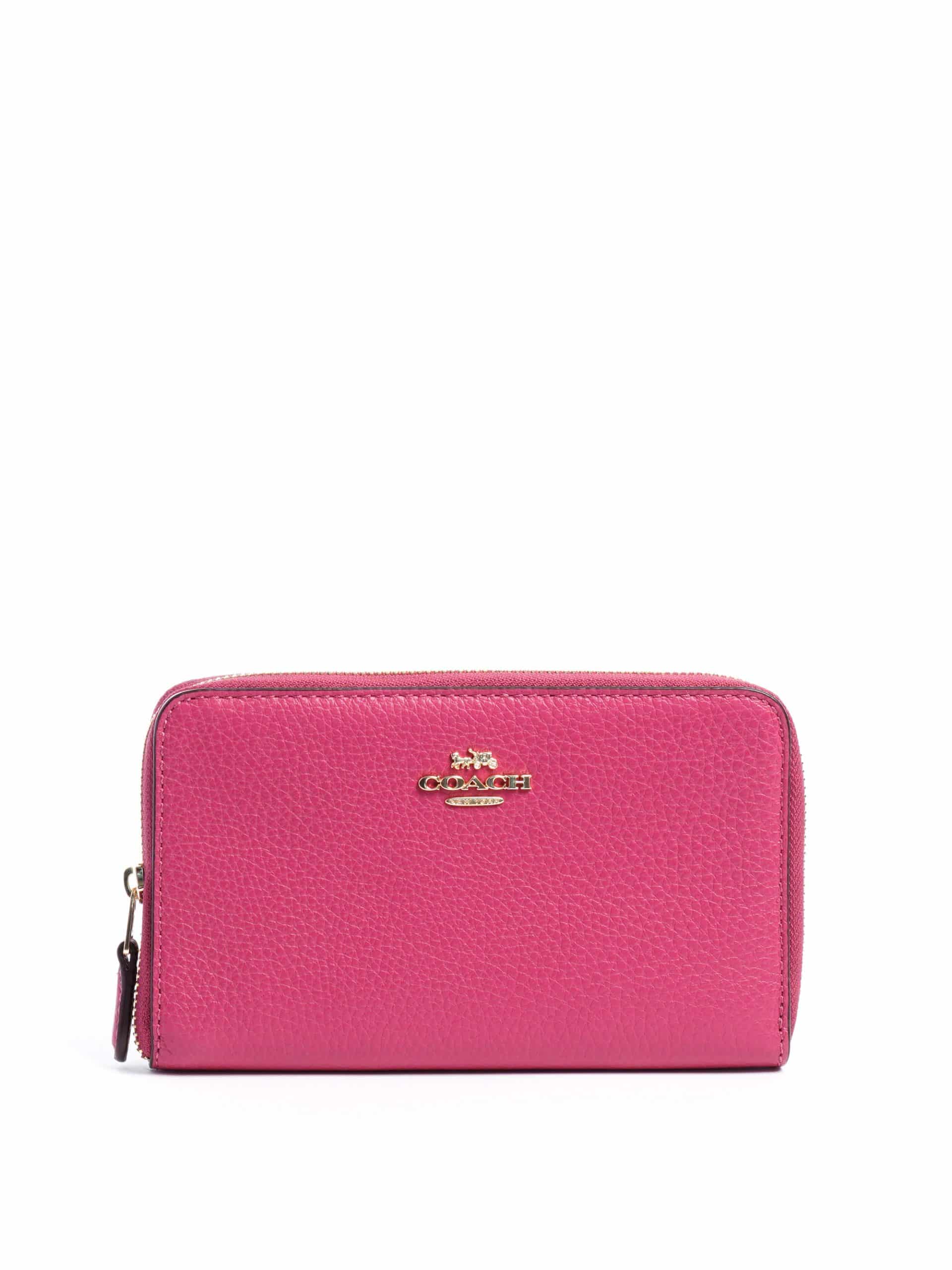 Coach Medium ID Zip Wallet Bright Violet Averand