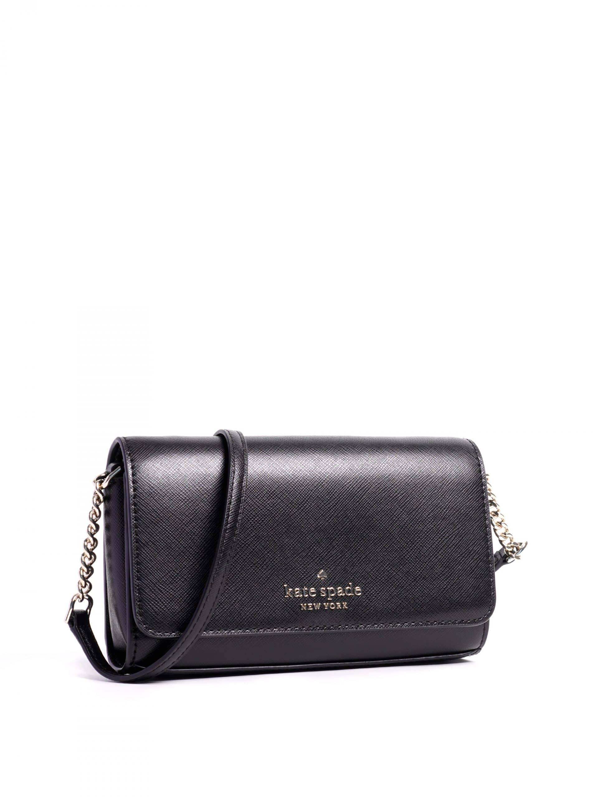 Kate Spade Staci Small Flap Crossbody Bag, Black