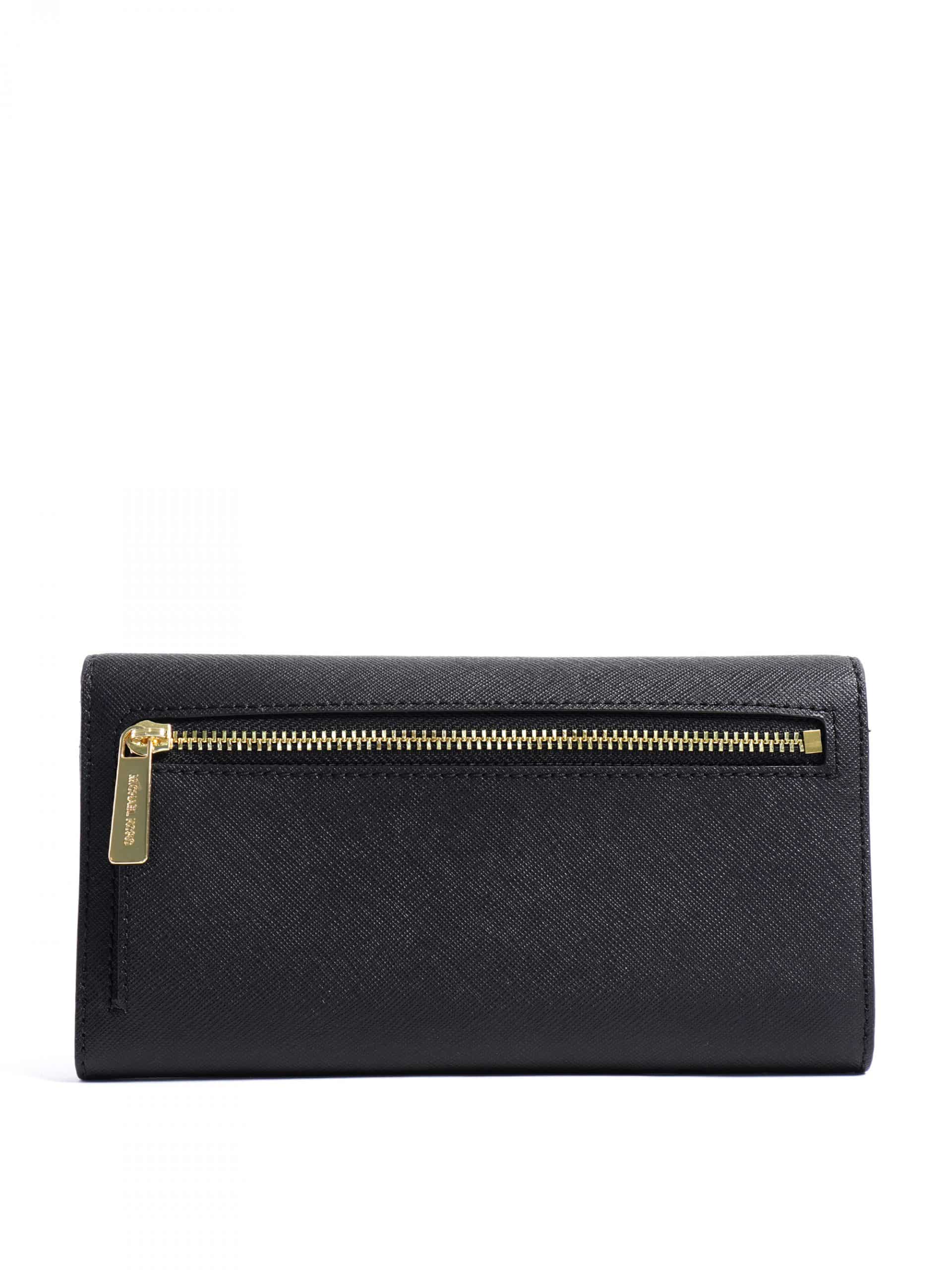 Michael Kors Jet Set Travel Large Trifold Black - Averand