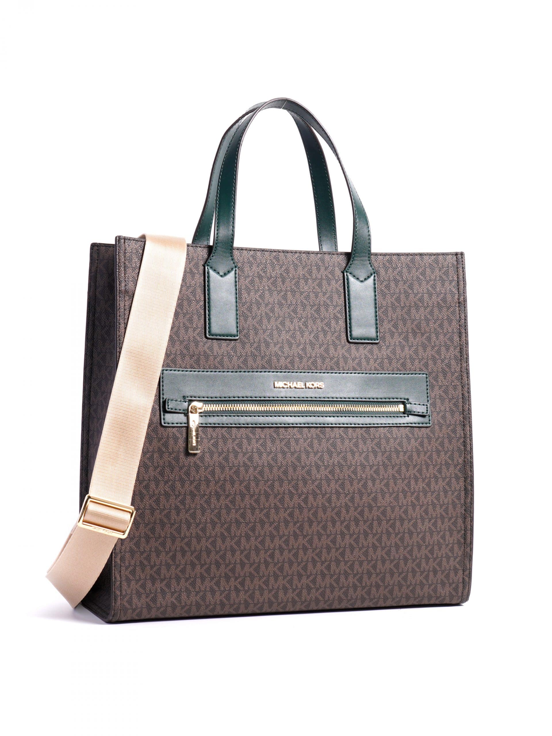 Michael Kors Kenly Large North South Tote Bag in Signature Coated