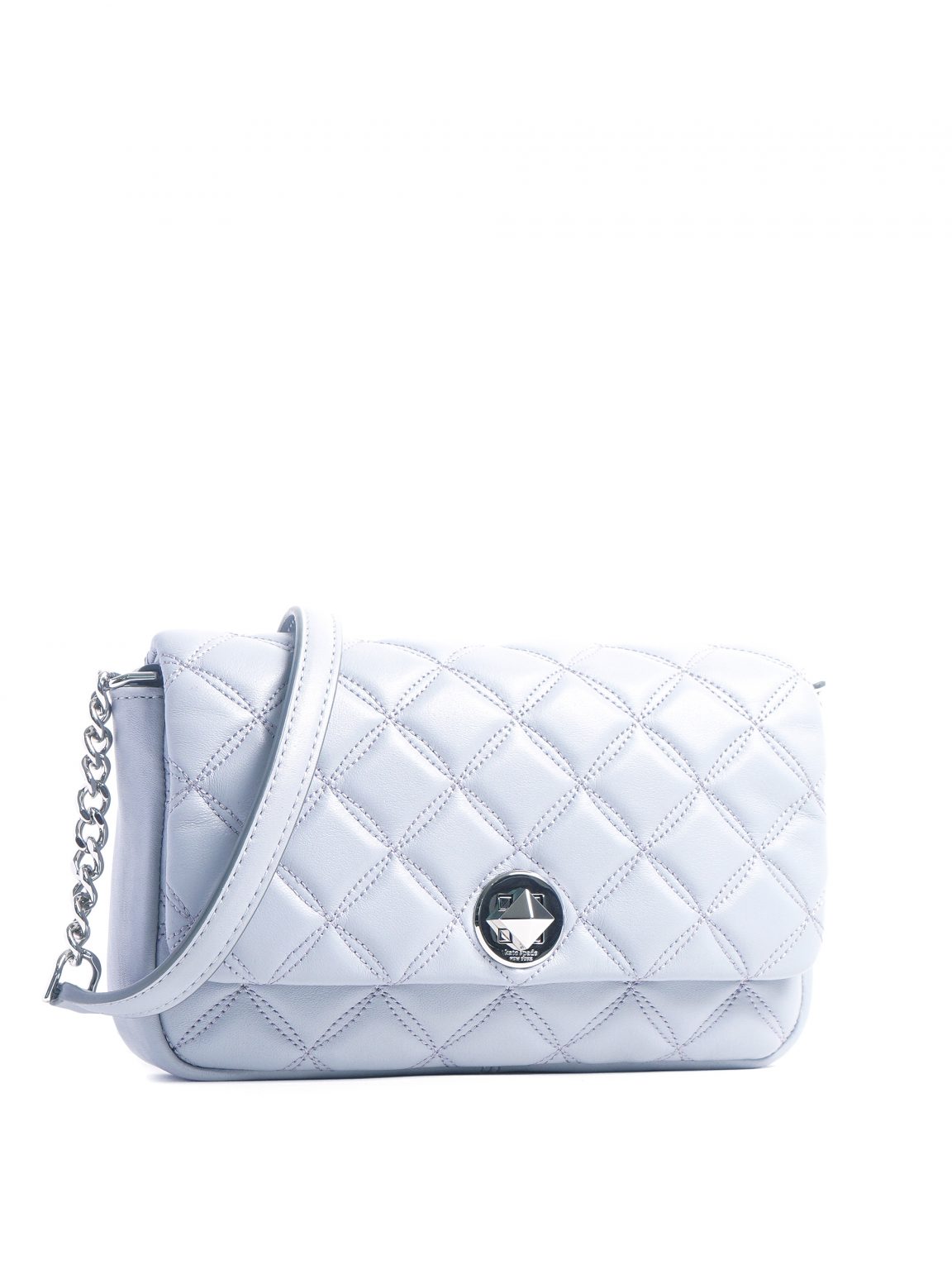 Kate Spade Natalia Turnlock Crossbody Bag Brushed Steel Averand