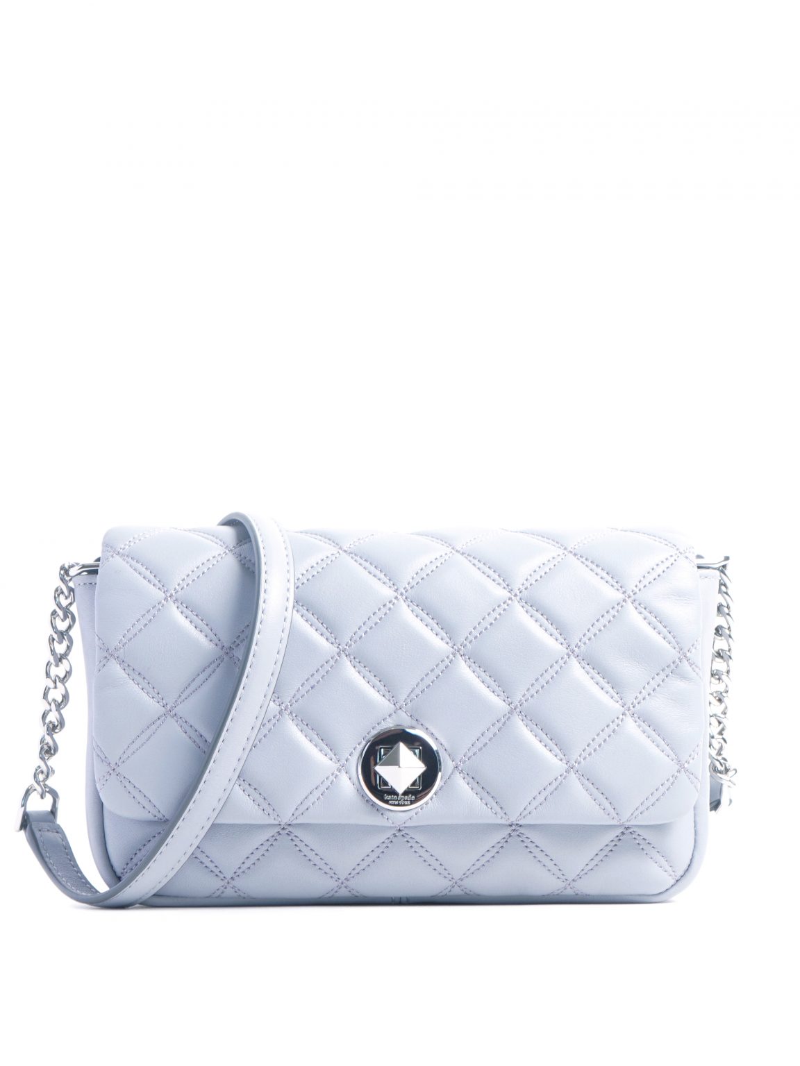 Kate Spade Natalia Turnlock Crossbody Bag Brushed Steel Averand