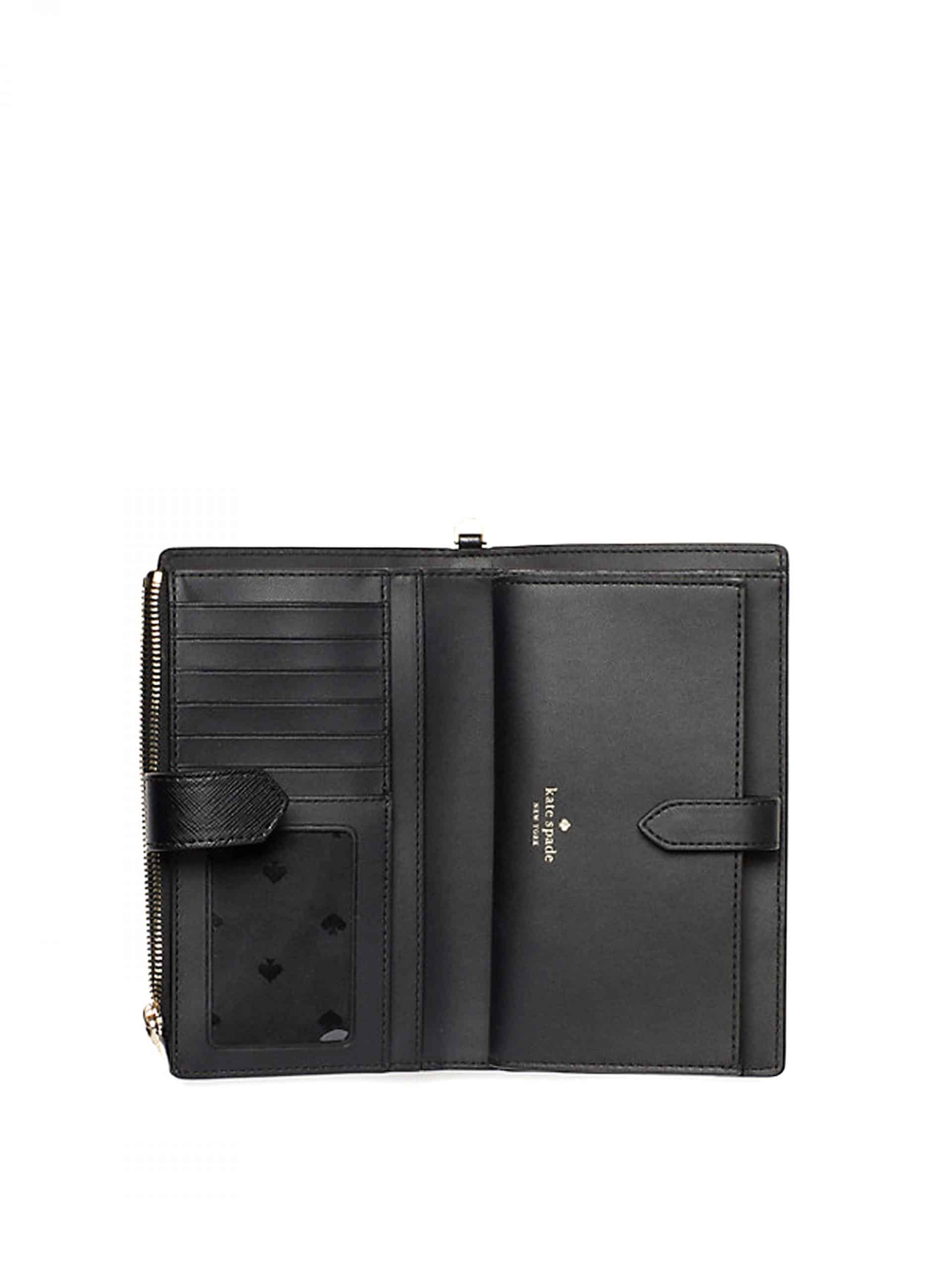Kate Spade Staci Phone Wallet Wristlet Black Averand
