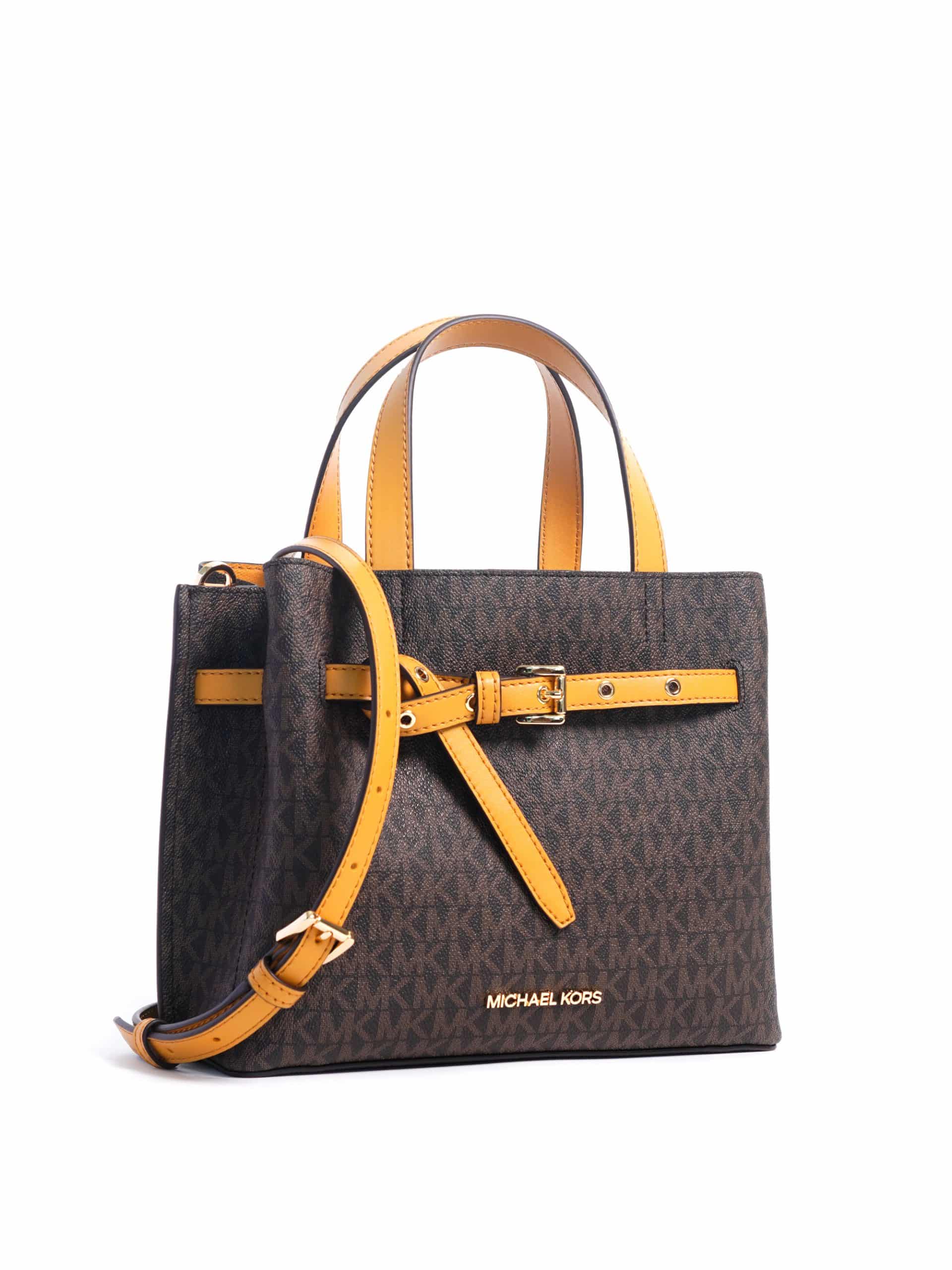 Michael Kors Emilia Small Satchel Signature Marigold Averand