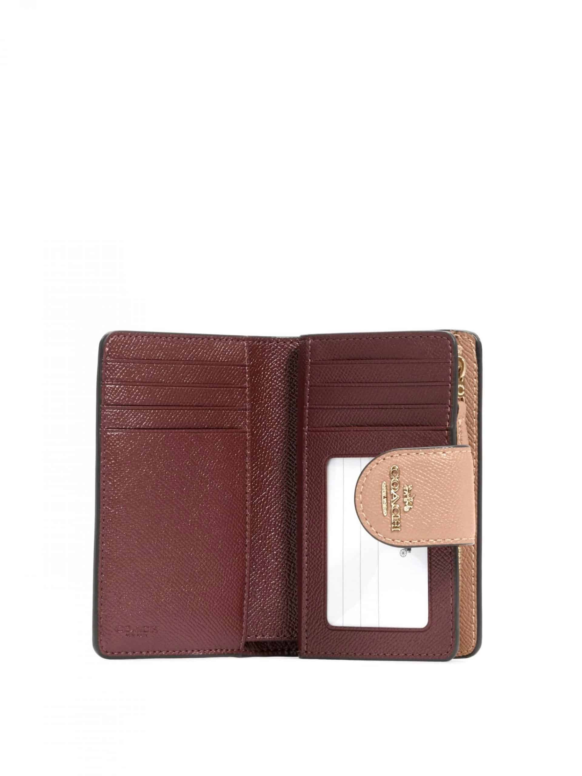 COACH ☜UNBOXING☞ Medium Corner Zip Wallet / 6390 / Red 