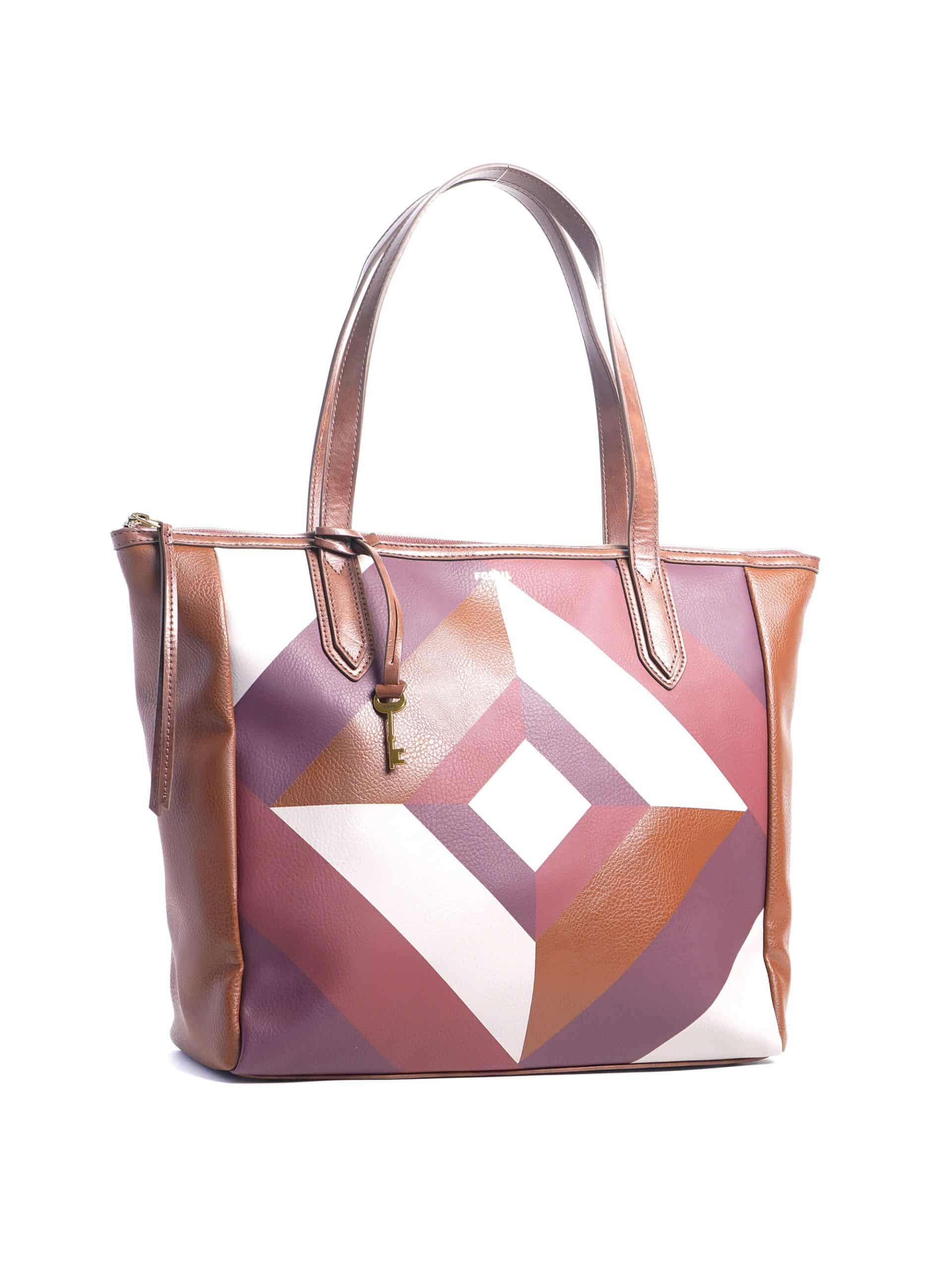 Fossil Sydney Tote Wine Multi - Averand