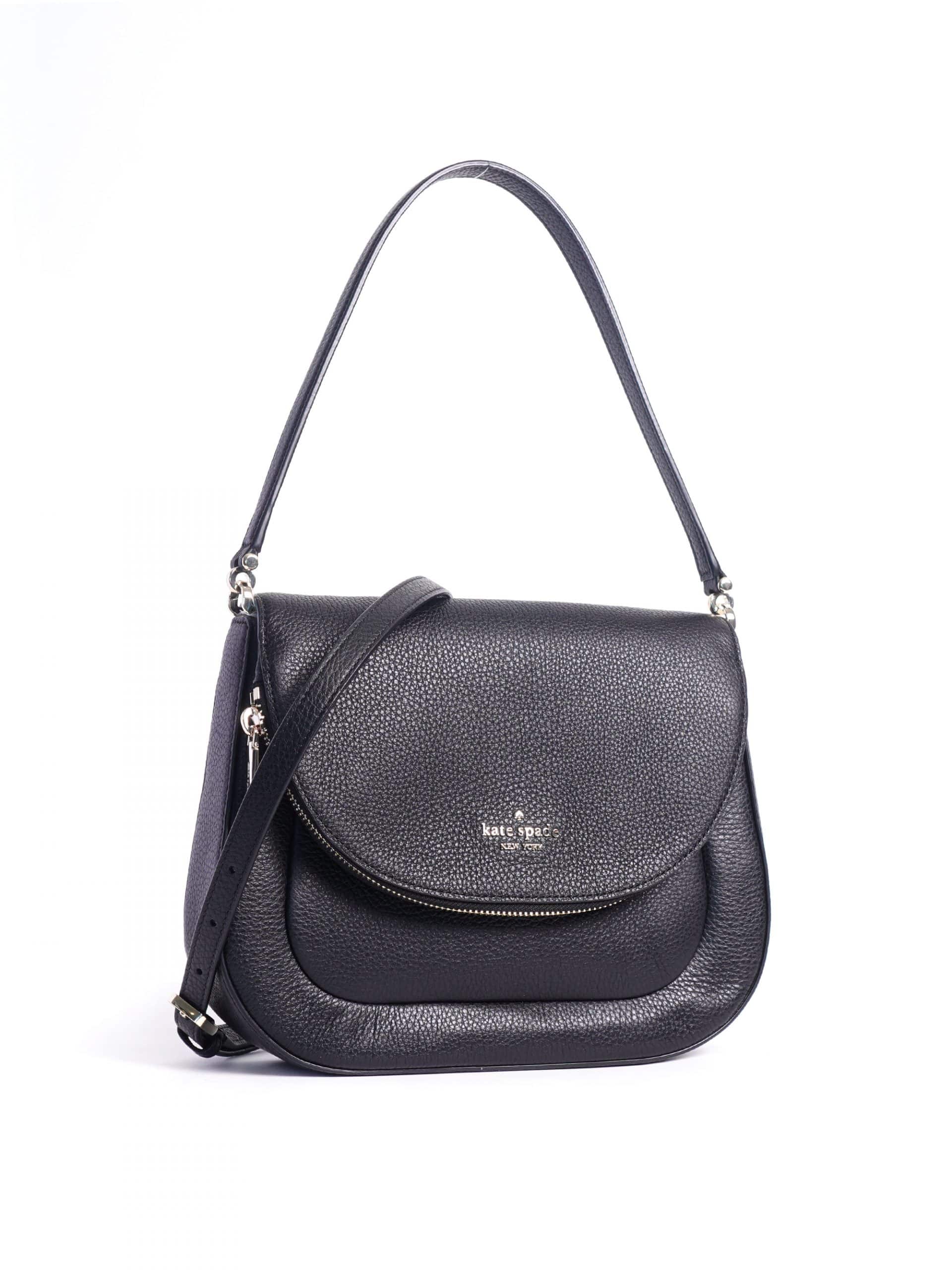 Kate Spade Leila Medium Flap Shoulder Bag Black Averand