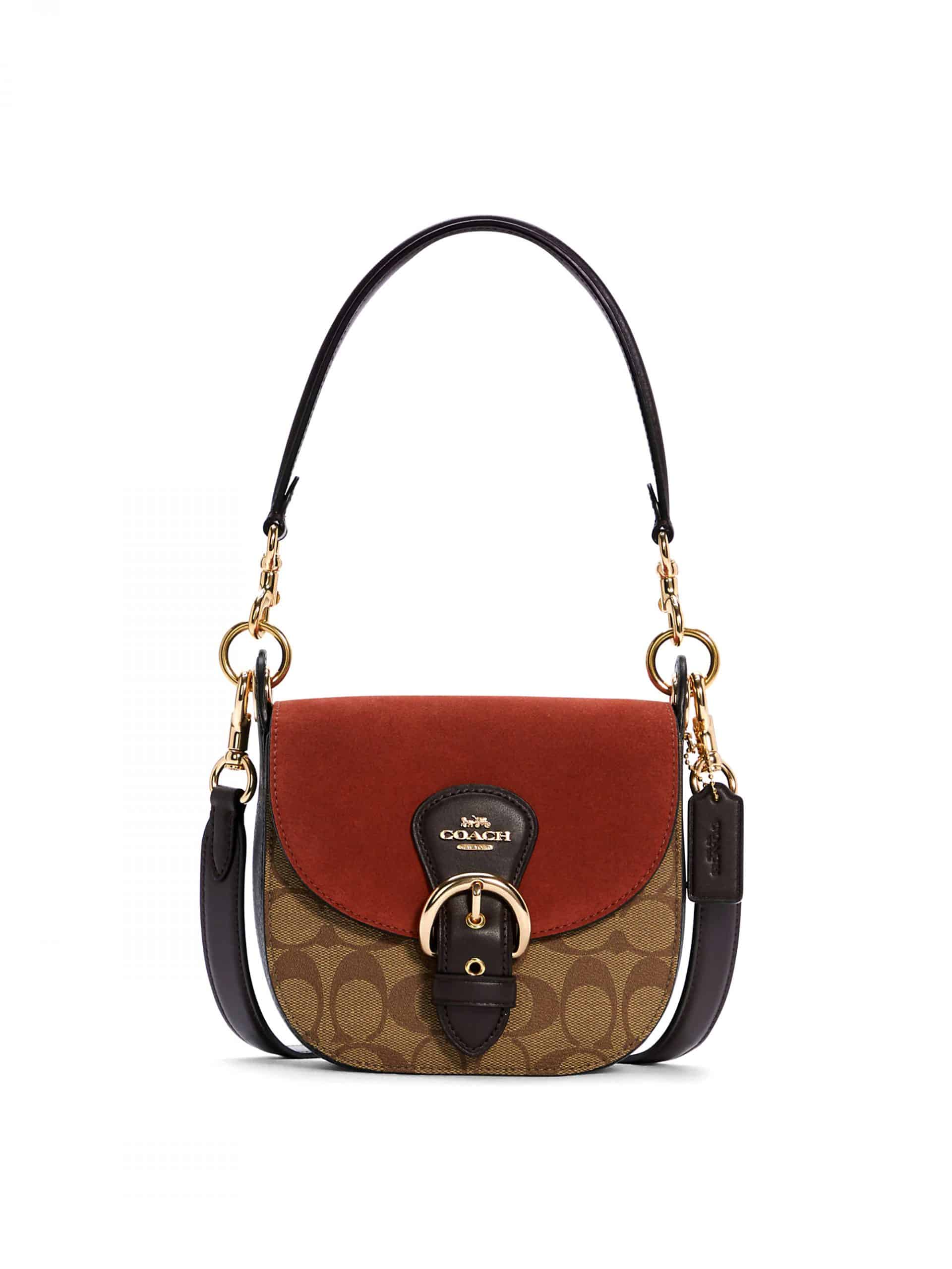 Coach Kleo Shoulder Bag 17 Signature Khaki Multi Averand