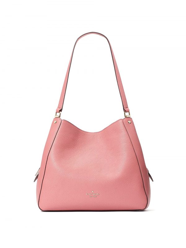 Kate Spade Leila Medium Triple Compartment Shoulder Bag Pomegranate