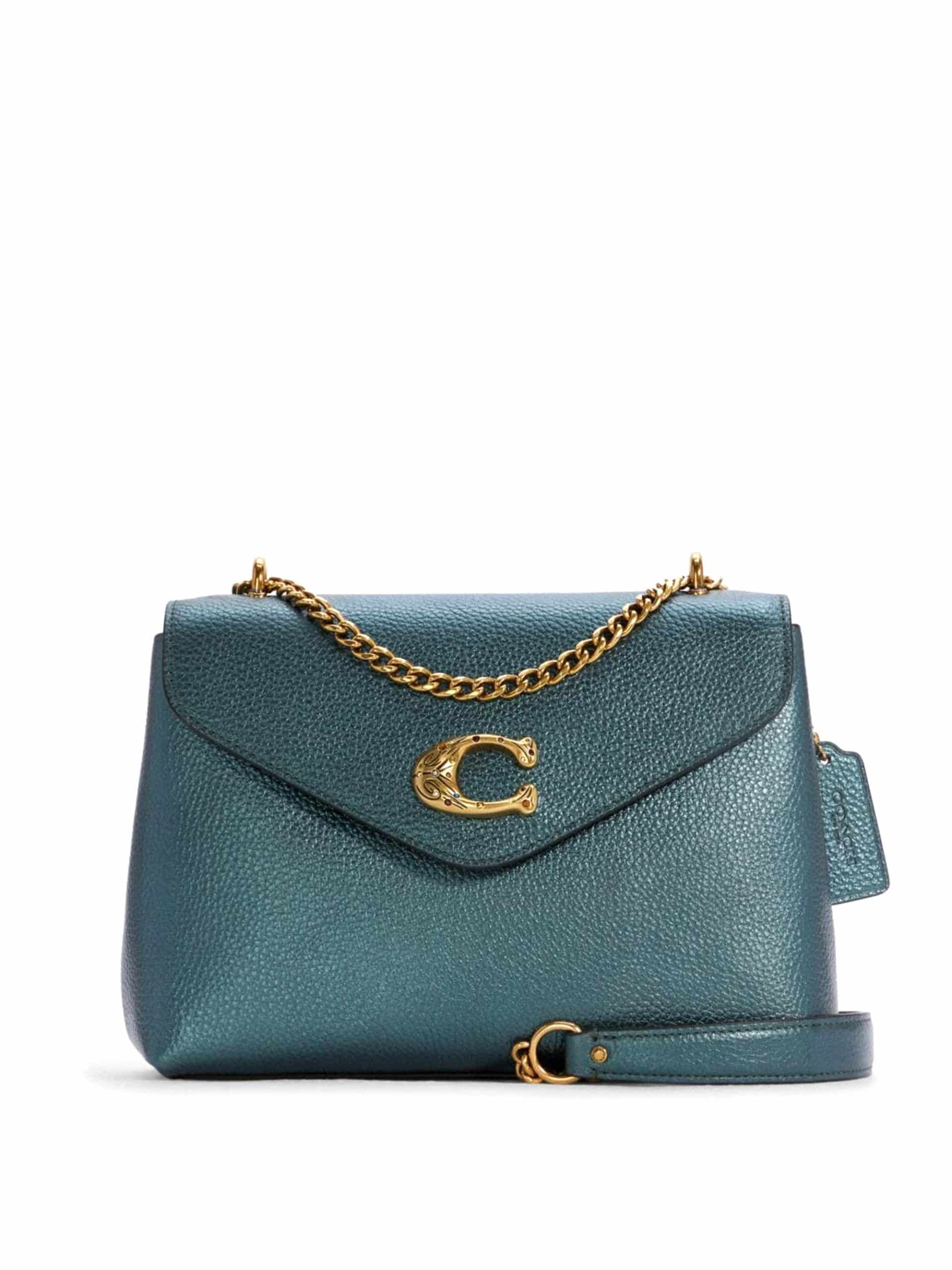 Coach Tammie Shoulder Bag Metallic Ivy Averand