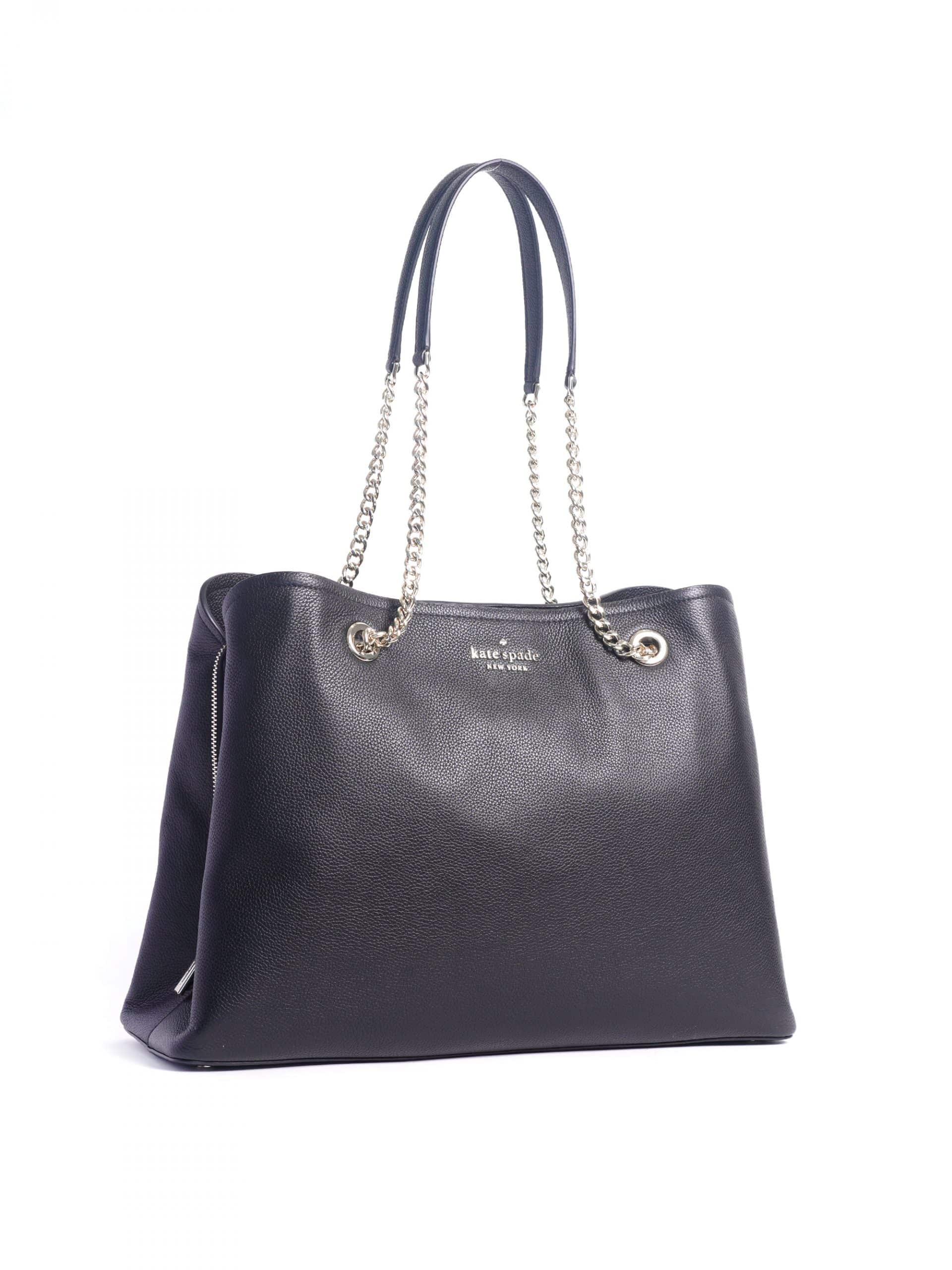 Kate Spade Jordyn Large Chain Handle Tote Black - Averand