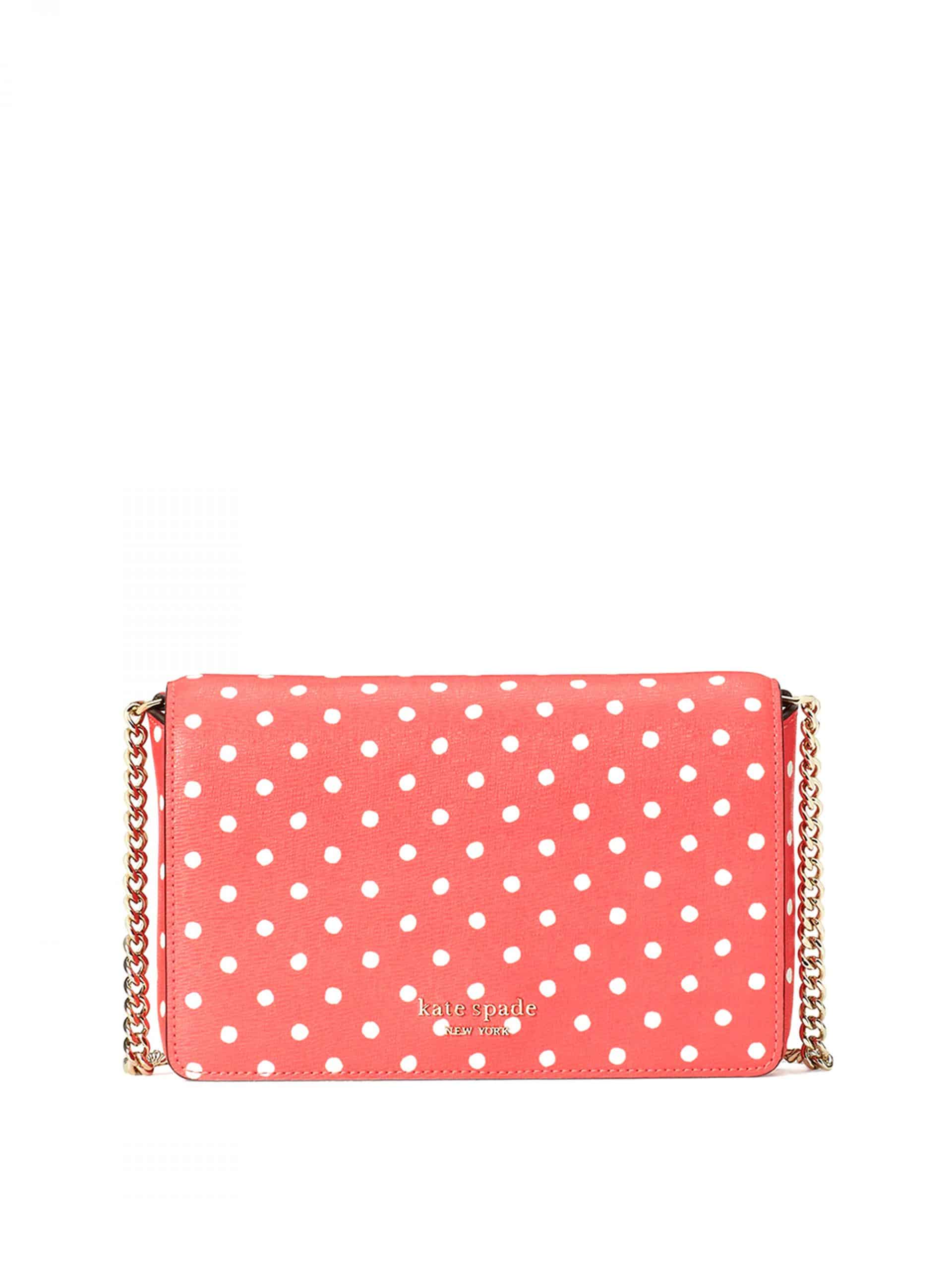 Kate Spade Spencer Dots Chain Wallet Peach Melba Multi Averand