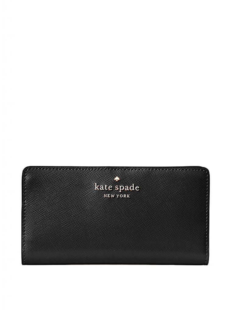 Kate Spade Staci Large Slim Bifold Wallet Black Averand