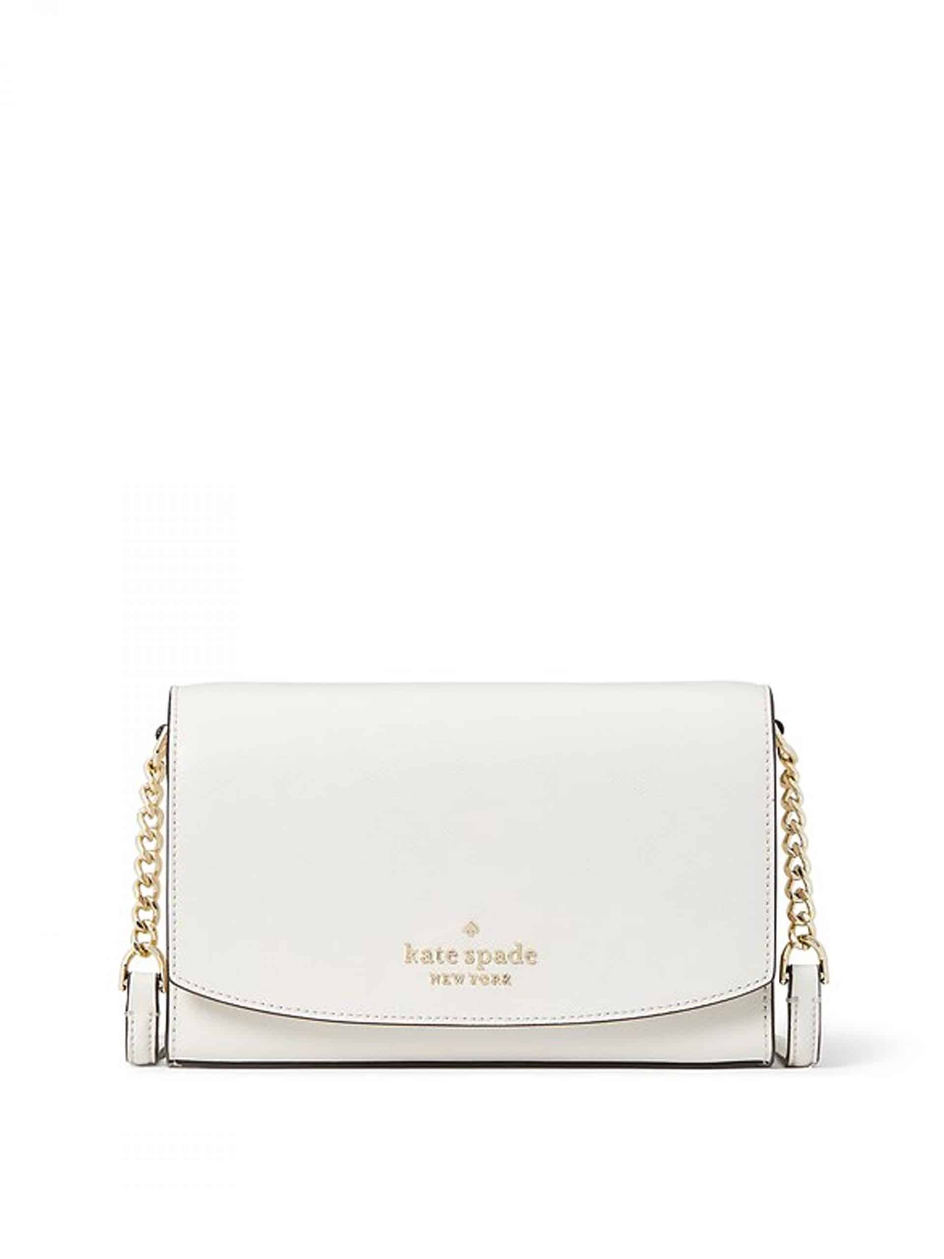 kate spade, Bags, Kate Spade Staci Saffiano Top Handle Square Crossbody  Bag Parchment Wh