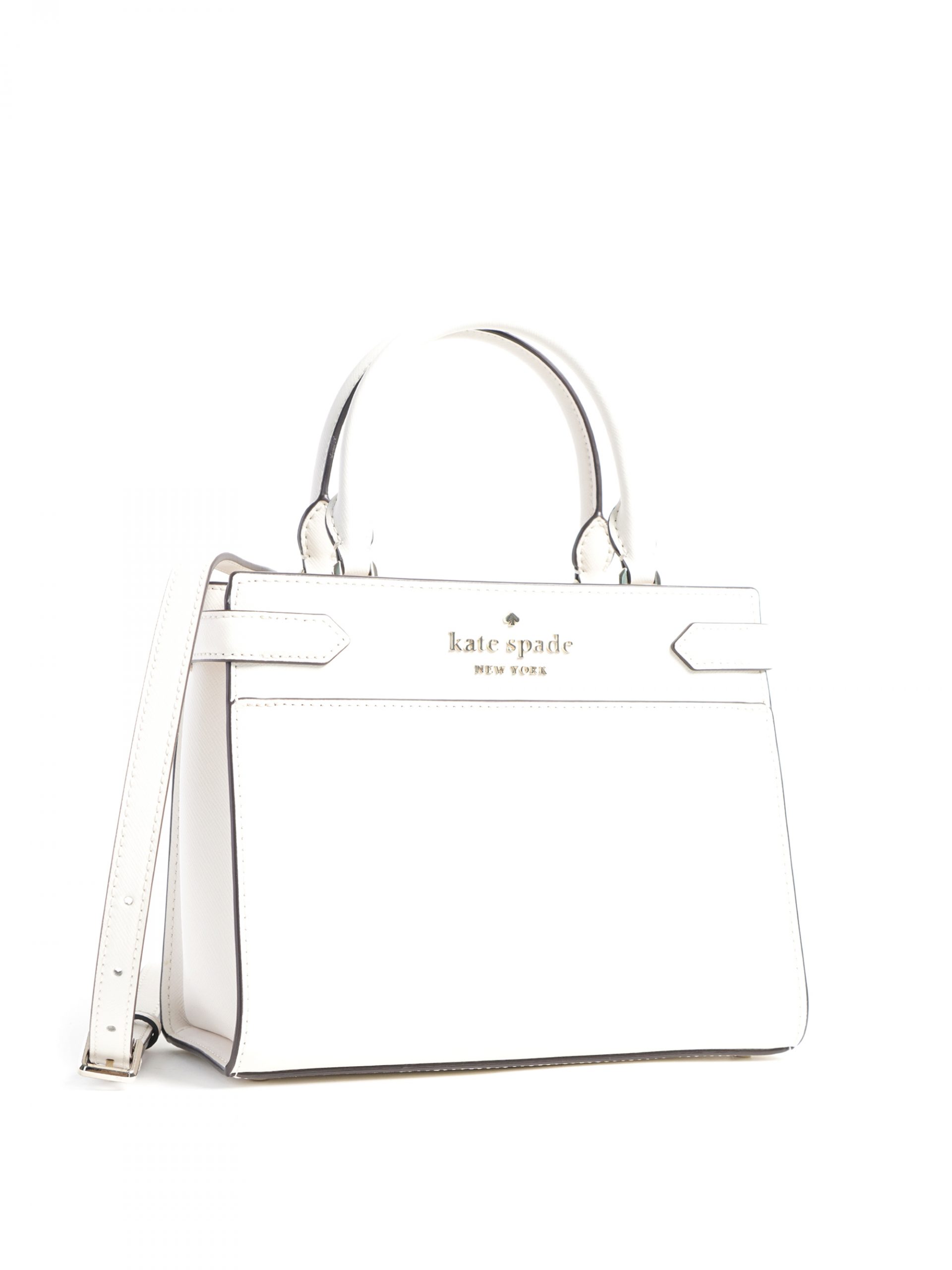 Kate Spade Staci Parchment White Medium Satchel Crossbody