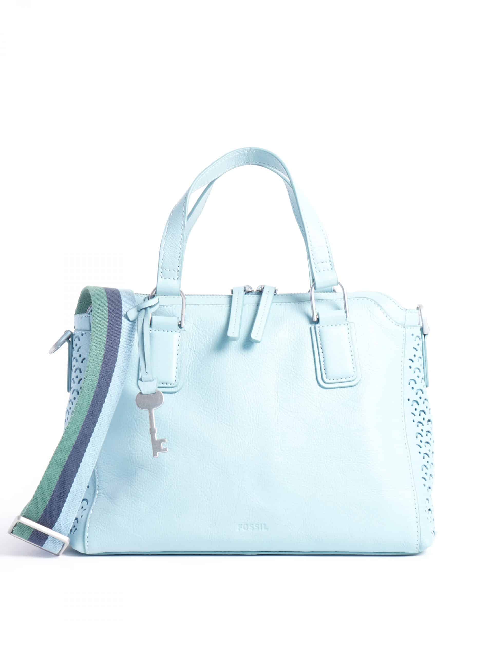 Fossil Jacqueline Satchel Turquoise 