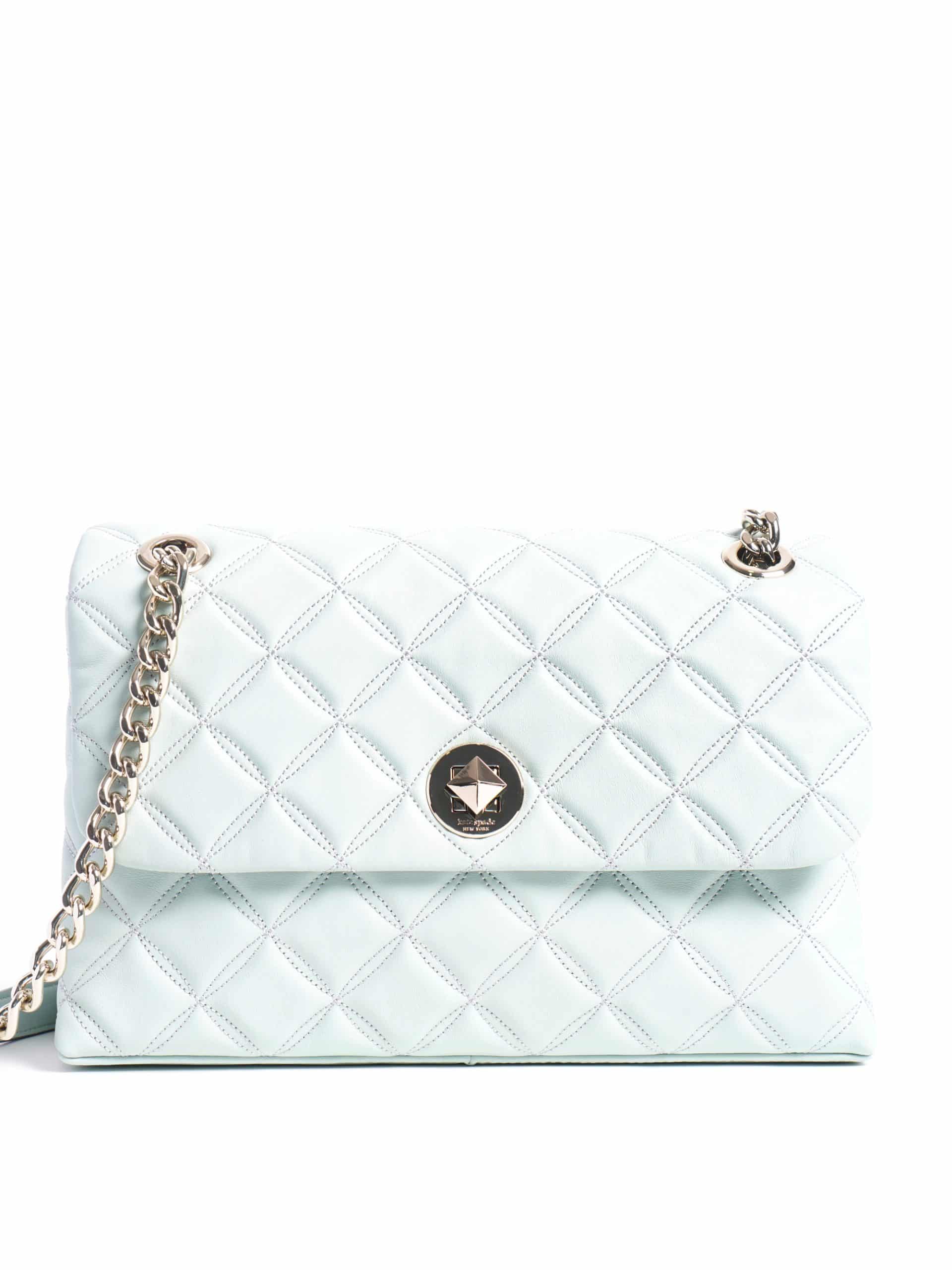 Kate Spade Natalia Medium Flap Shoulder Bag Crystal Blue Averand