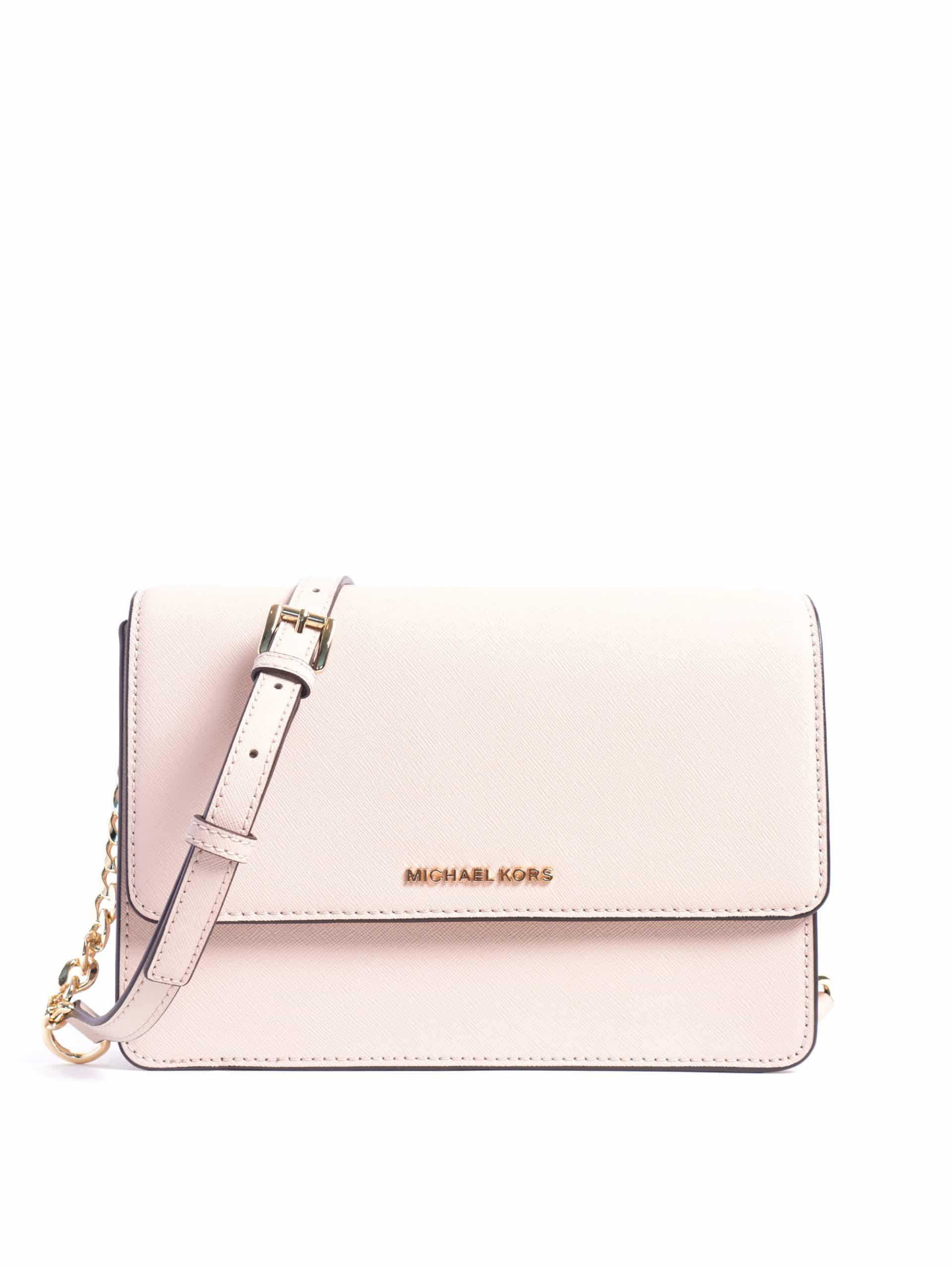 Michael Kors Daniela Saffiano Leather Large Soft Pink Handbag