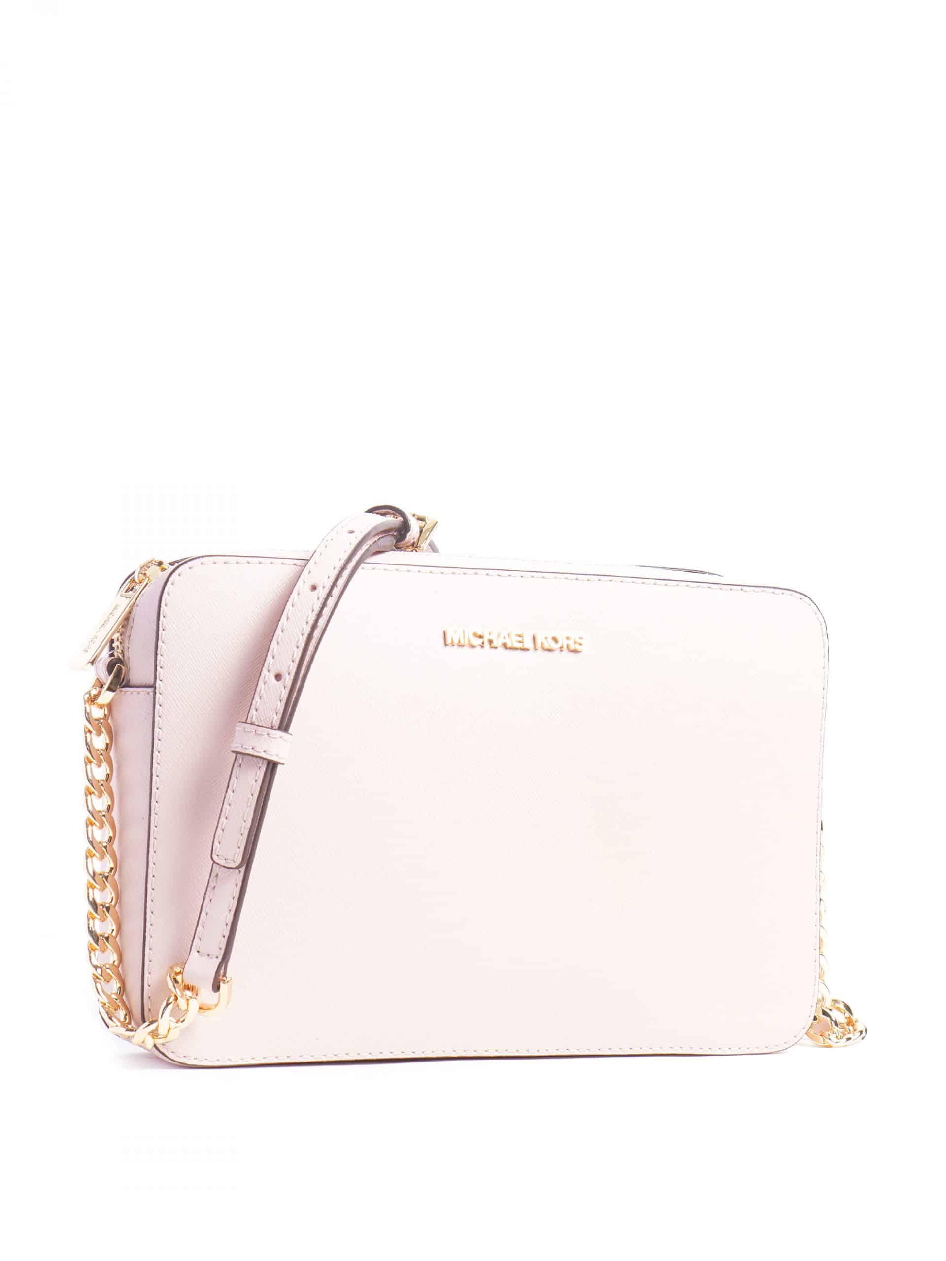 Bag Michael Kors Emmy Saffiano Leather Crossbody Powder Blush - A. Ally &  Sons