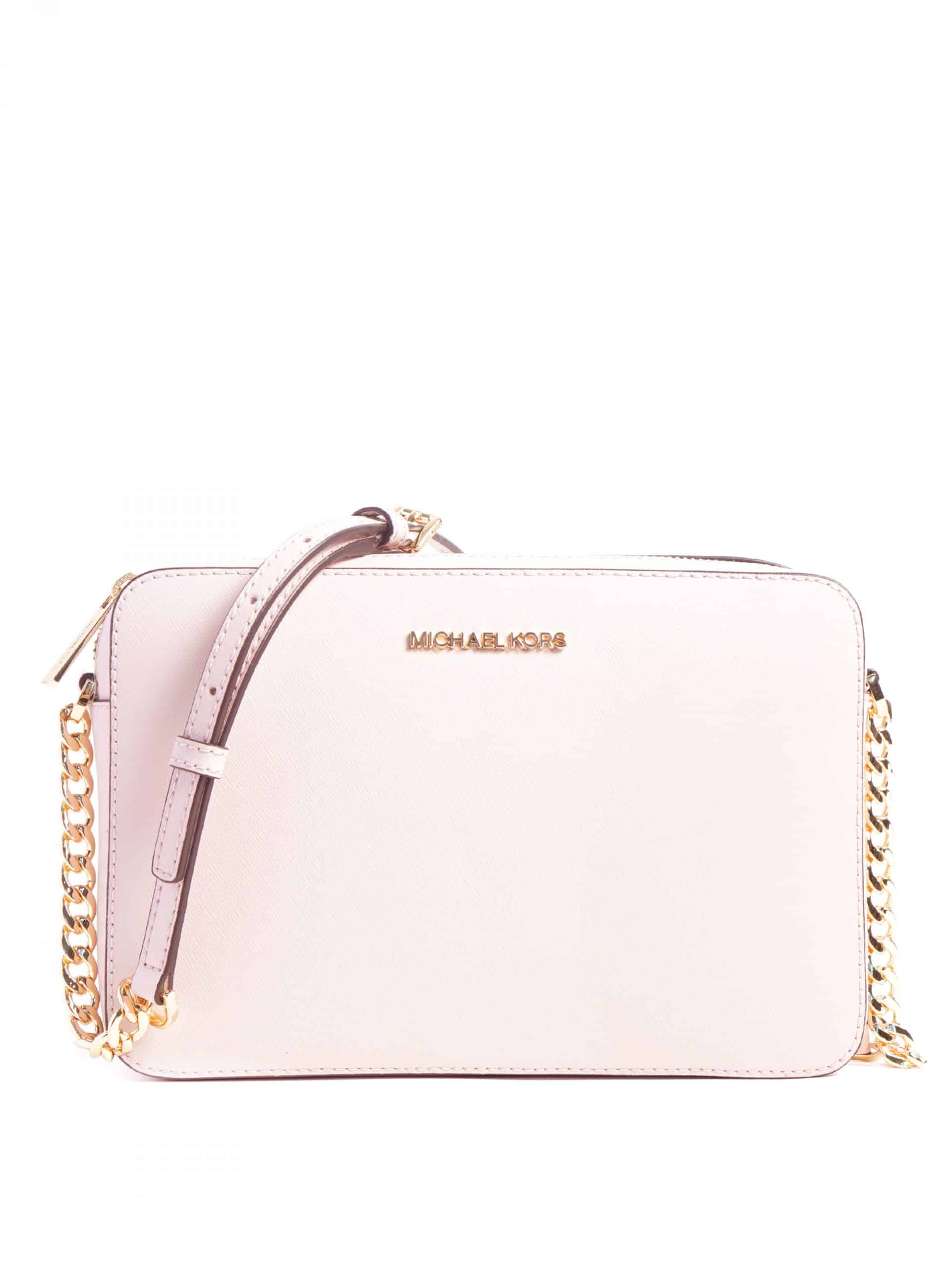 Michael Kors Jet set east west zip chain crossbody powder blush 