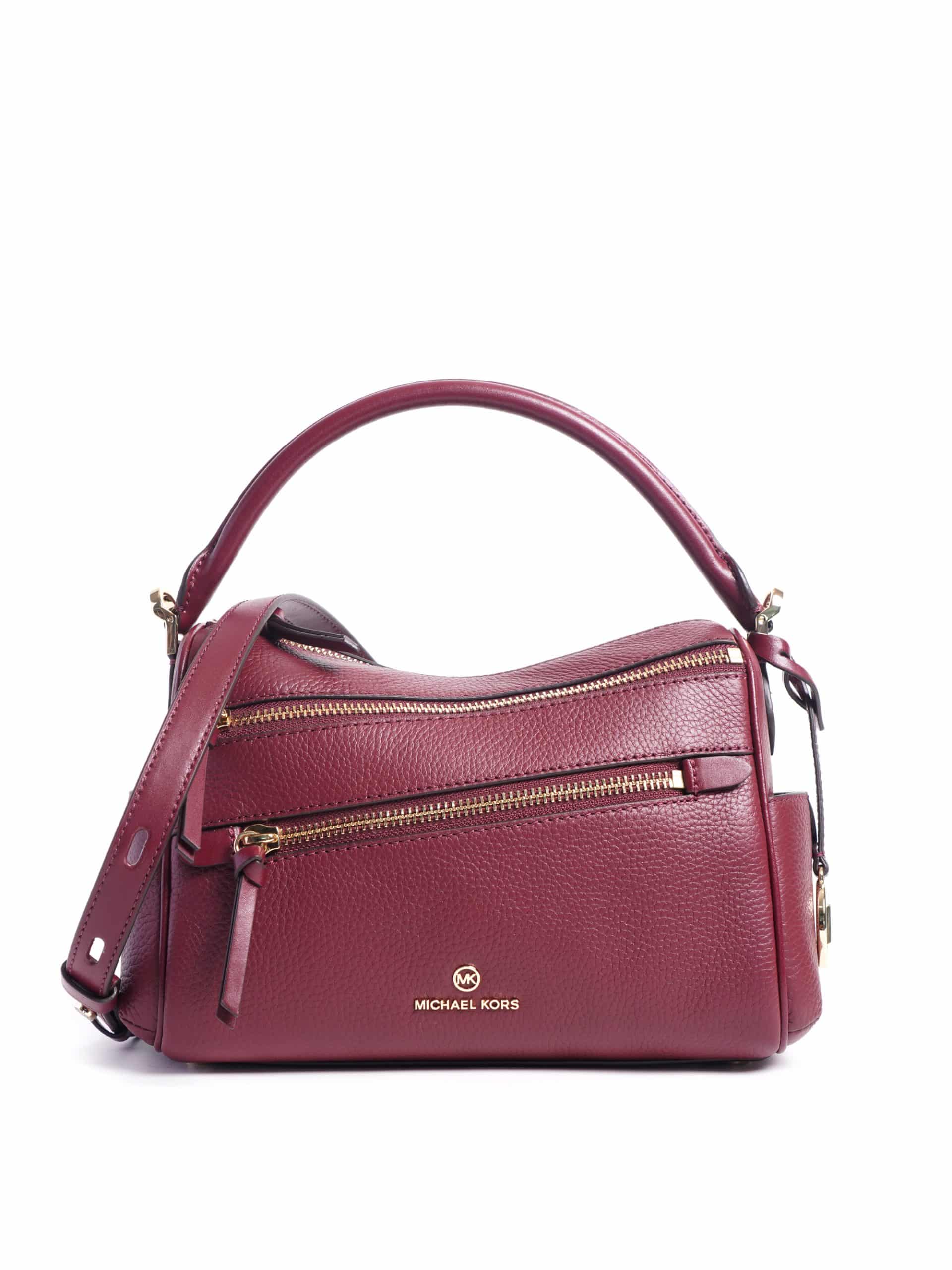 Michael Kors Lorimer Medium Satchel Dark Berry - Averand