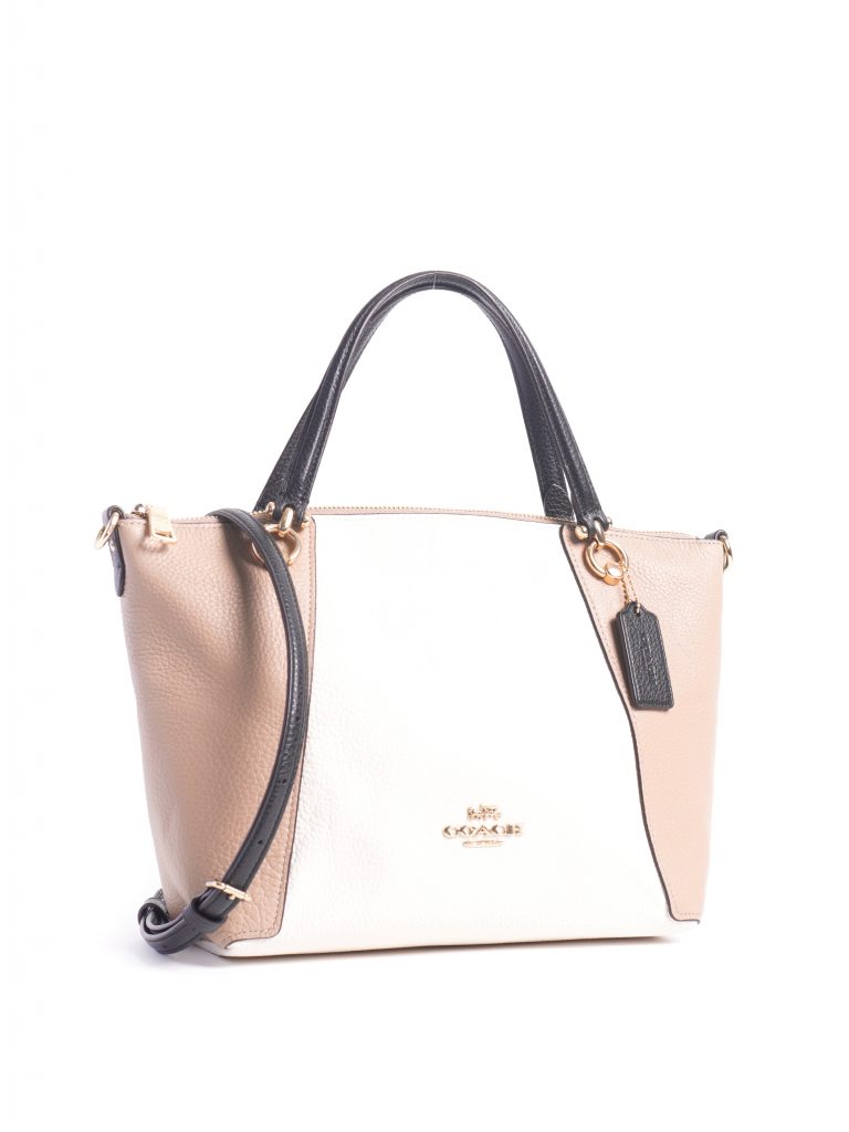 Coach Kacey Satchel Colorblock Chalk Multi Averand