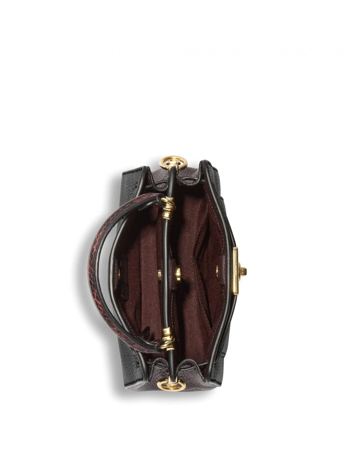 Coach Mini Lane Top Handle Black Multi Averand