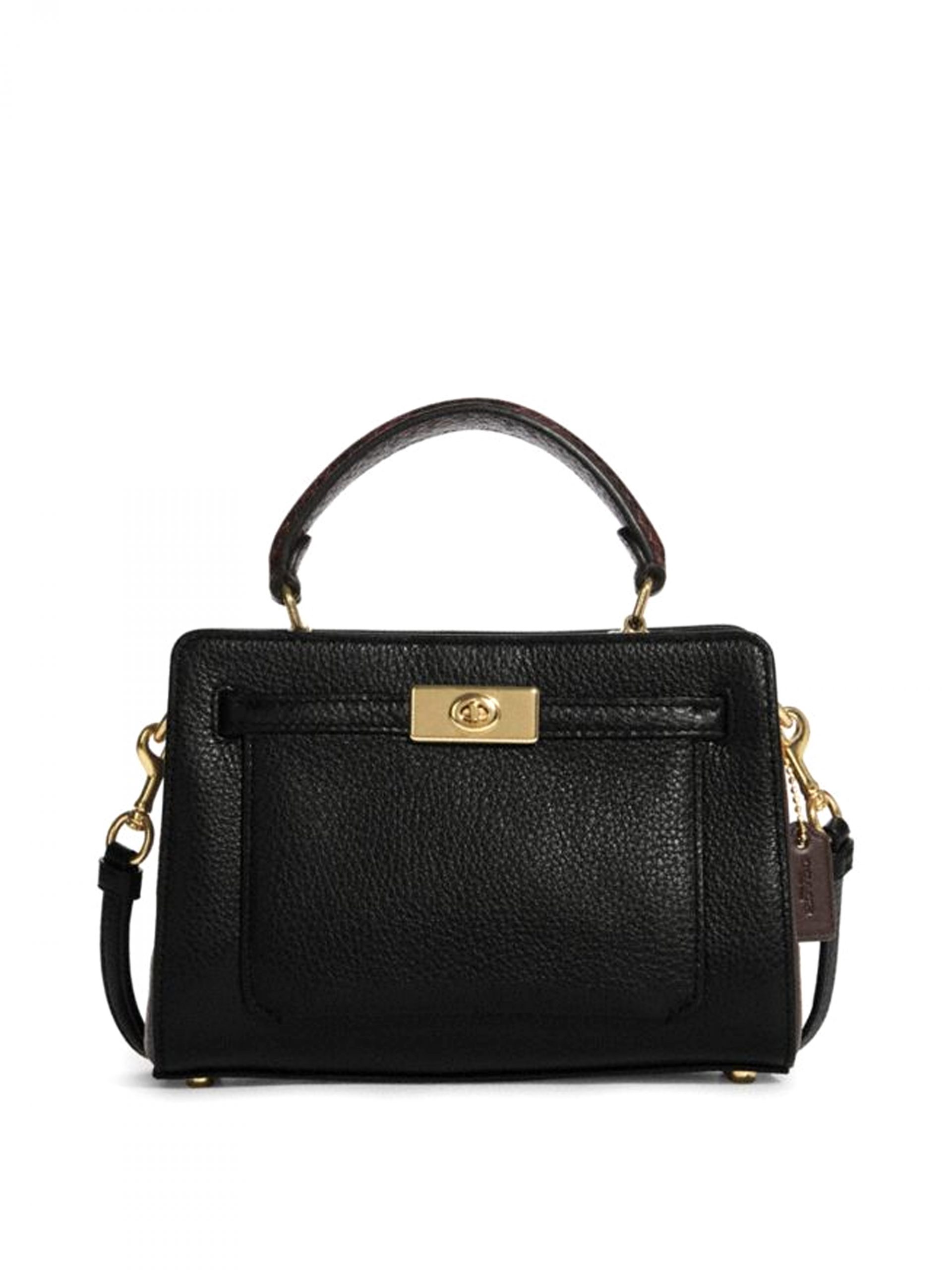 Coach Mini Lane Top Handle Black Multi Averand